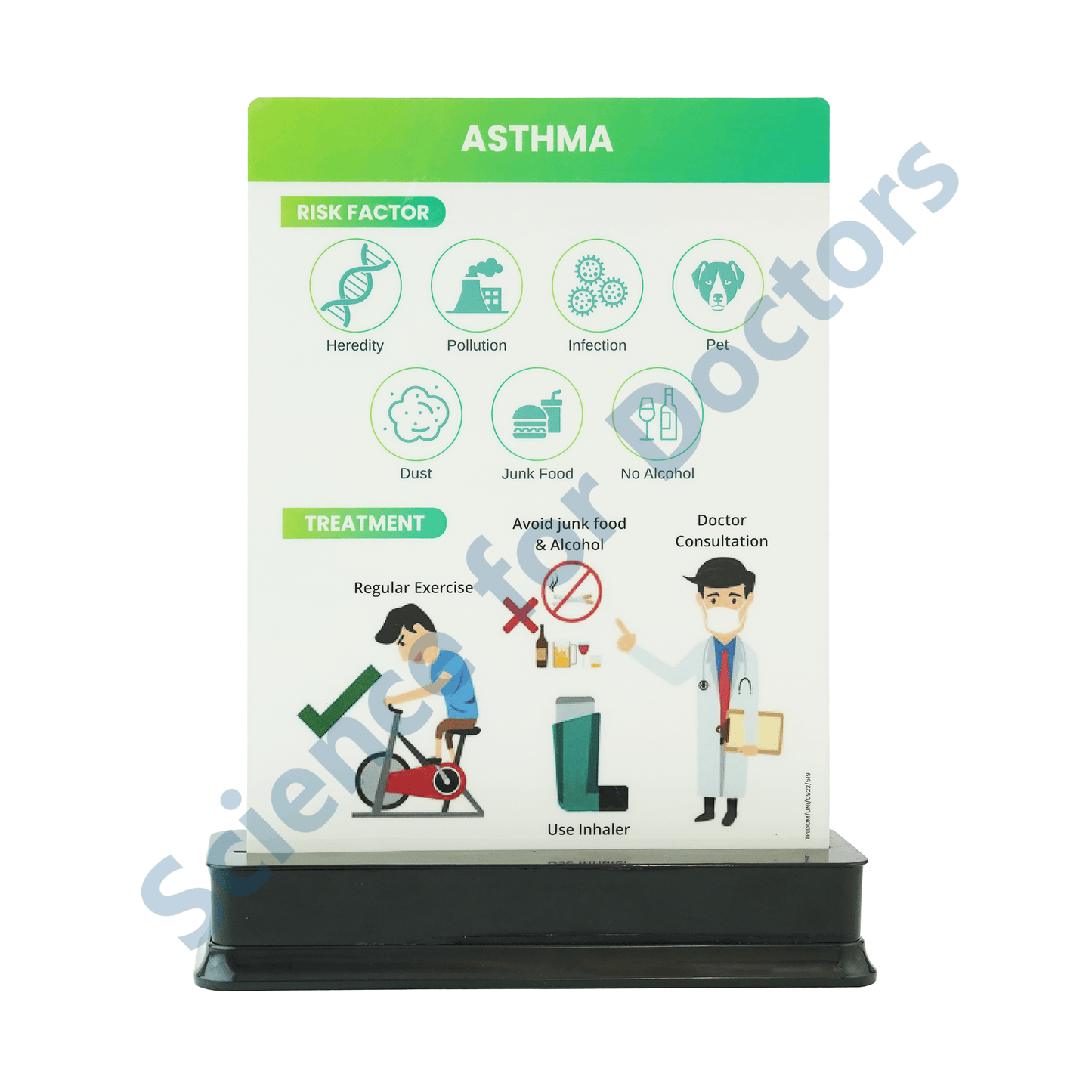 Asthma: 1 slide on stand