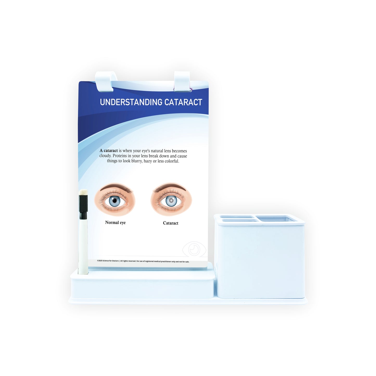 Smart - A5 Flip wipe With Stationery Stand  -   UNDERSTANDING CATARACT