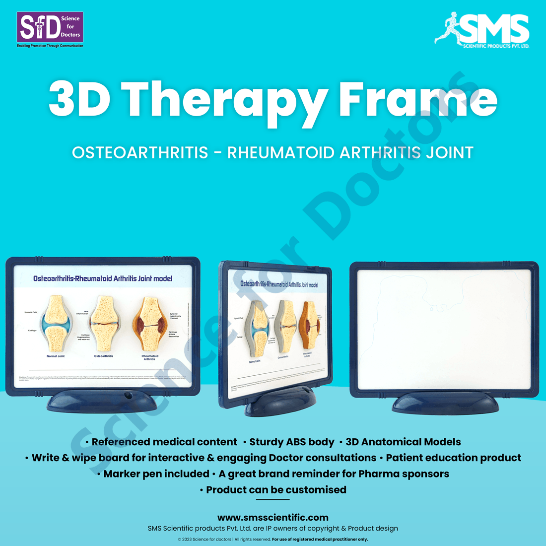 Osteoarthritis-Rheumatoid Arthritis Joint: 3D Therapy Frame