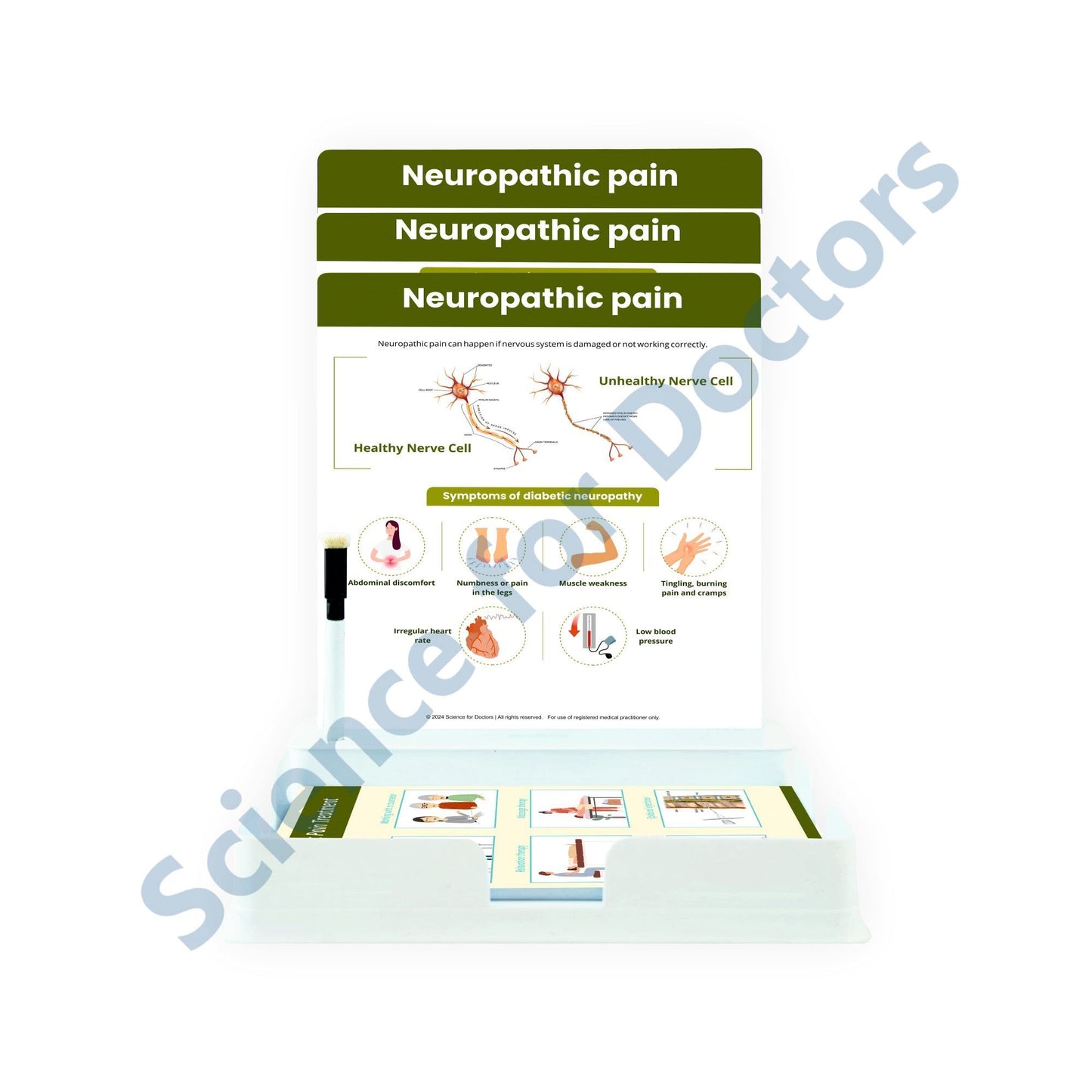 Neuropathic Pain: 3 Slides Patient Leaflet Tray