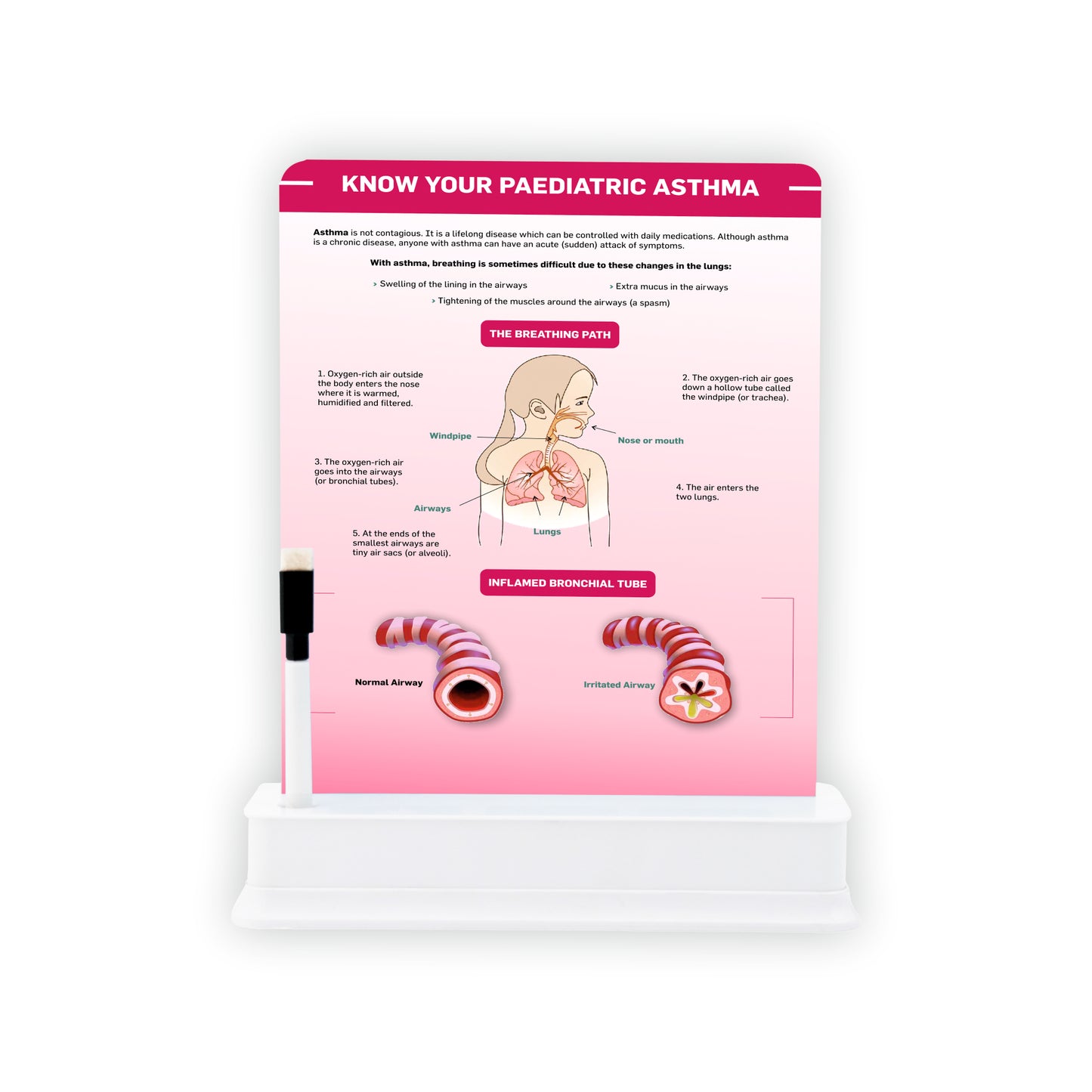 Know Your Pediatric Asthma: 1 slide on stand