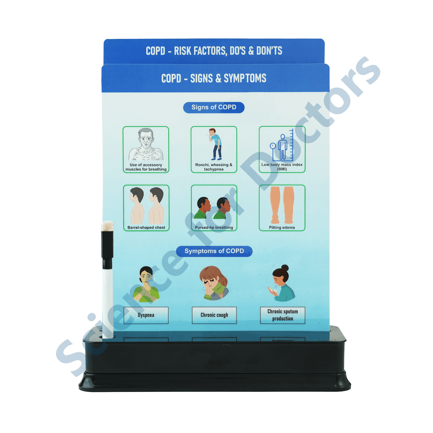 COPD: 2 slide on stand