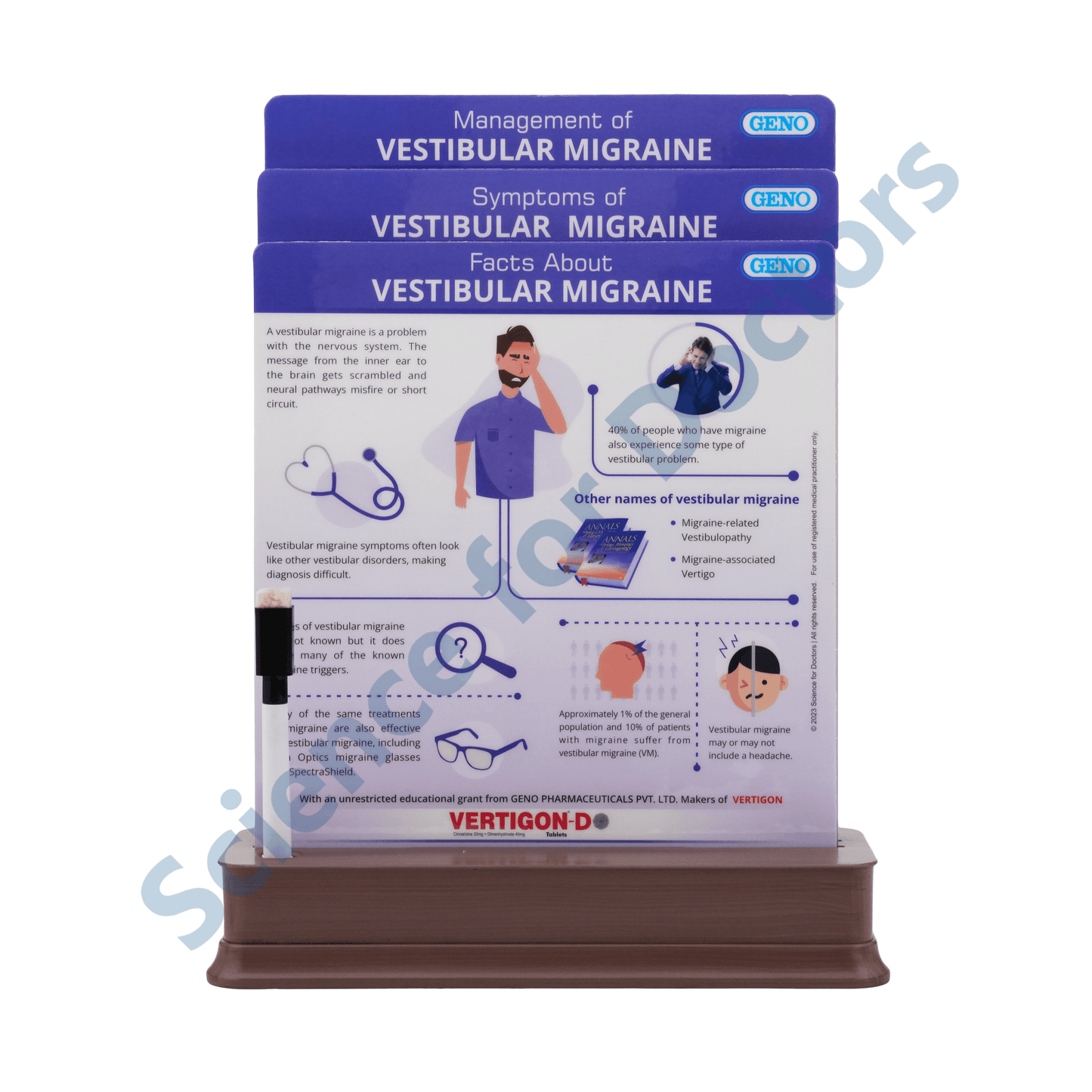 Vestibular Migraine: 3 slide on stand