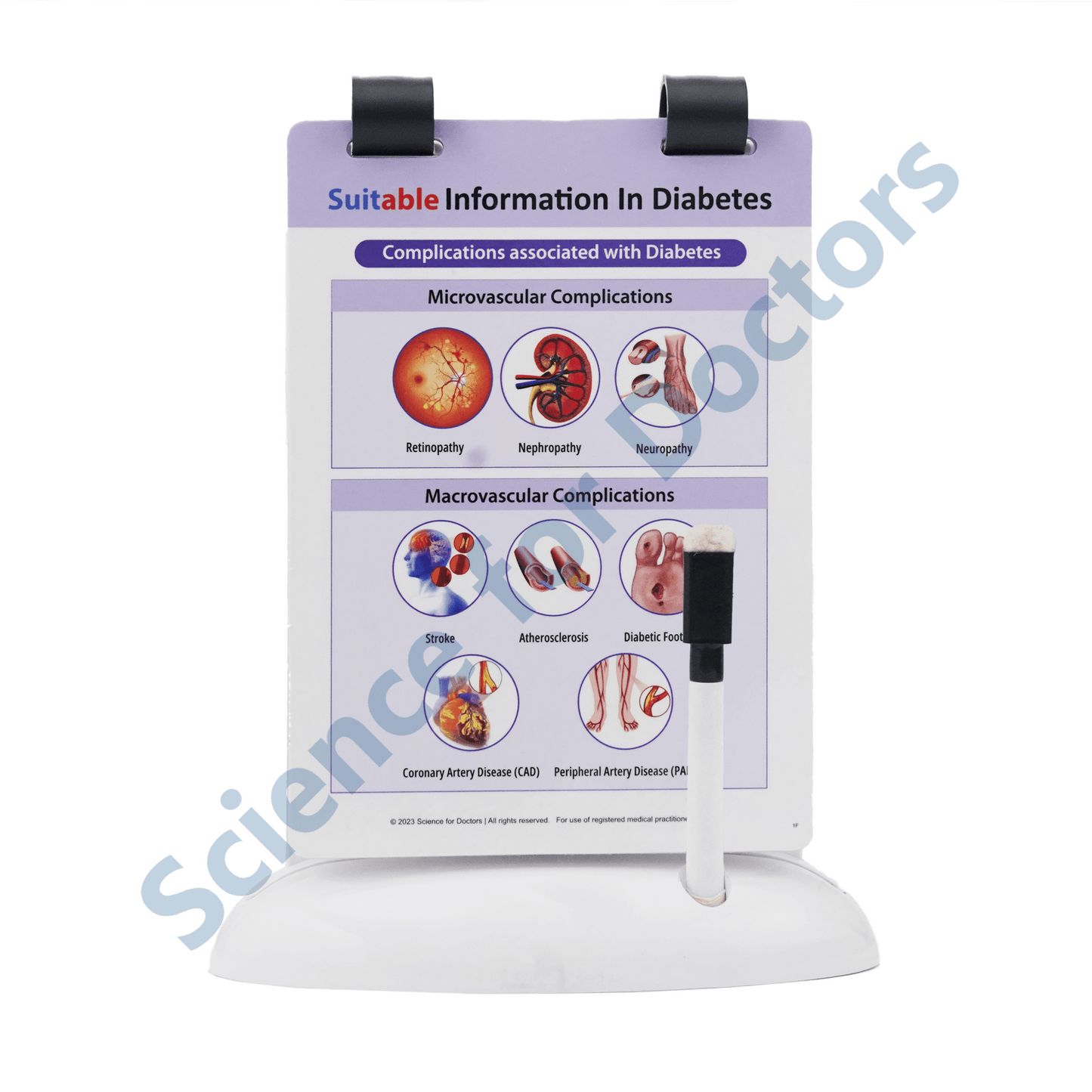 Suitable Information In Diabetes (Complications): A5 Flip Wipe