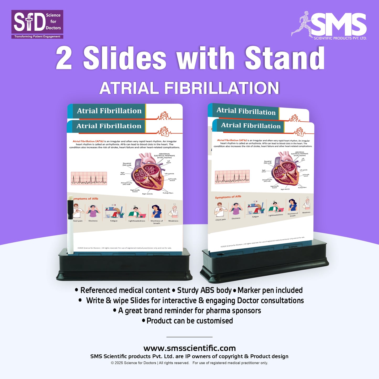 Atrial Fibrillation: 2 Slide With Stand