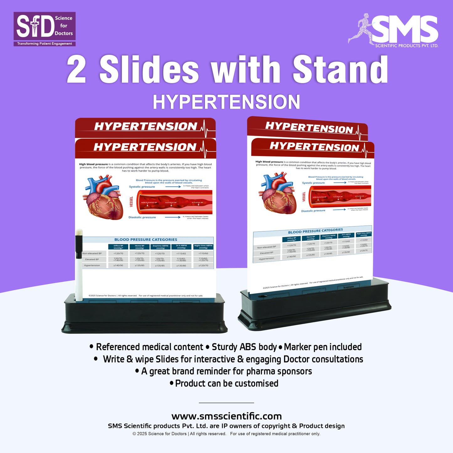 Hypertension: 2 Slide With Stand