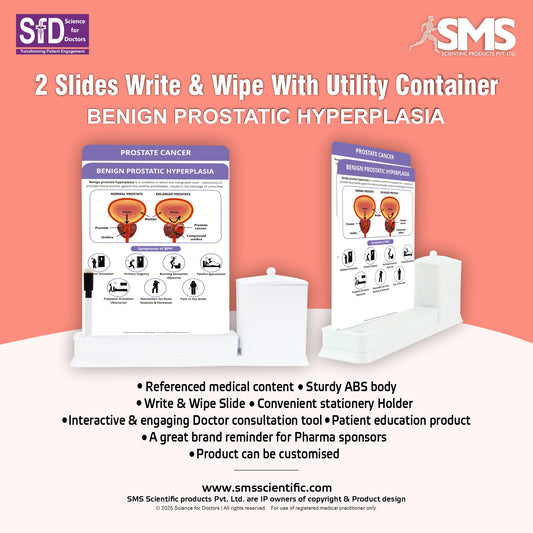 Benign Prostatic Hyperplasia_1 : 2 Slide Write Wipe With Utility Container