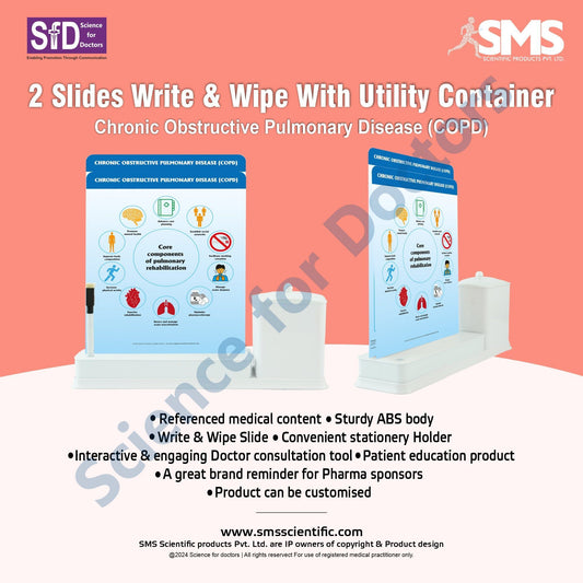 Chronic Obstructive Pulmonary Disease (COPD):2 Slide Write Wipe With Utility Container