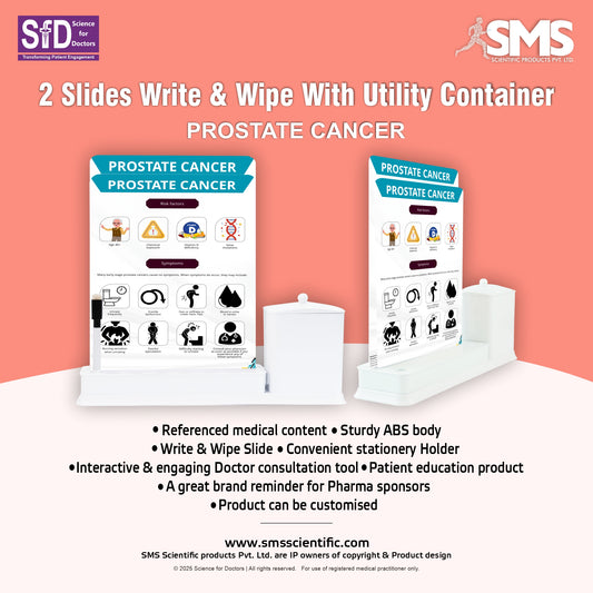 Prostate Cancer_1: 2 Slide Write Wipe With Utility Container