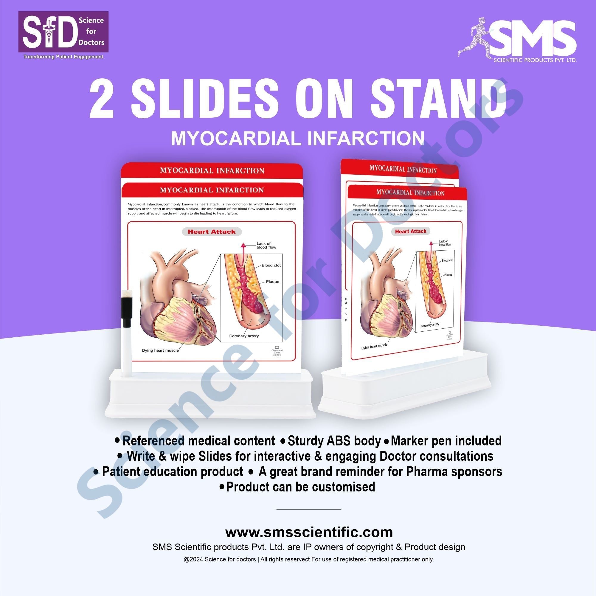 Myocardial Infarction: 2 slide on stand – SMS Scientific Products Pvt. Ltd.