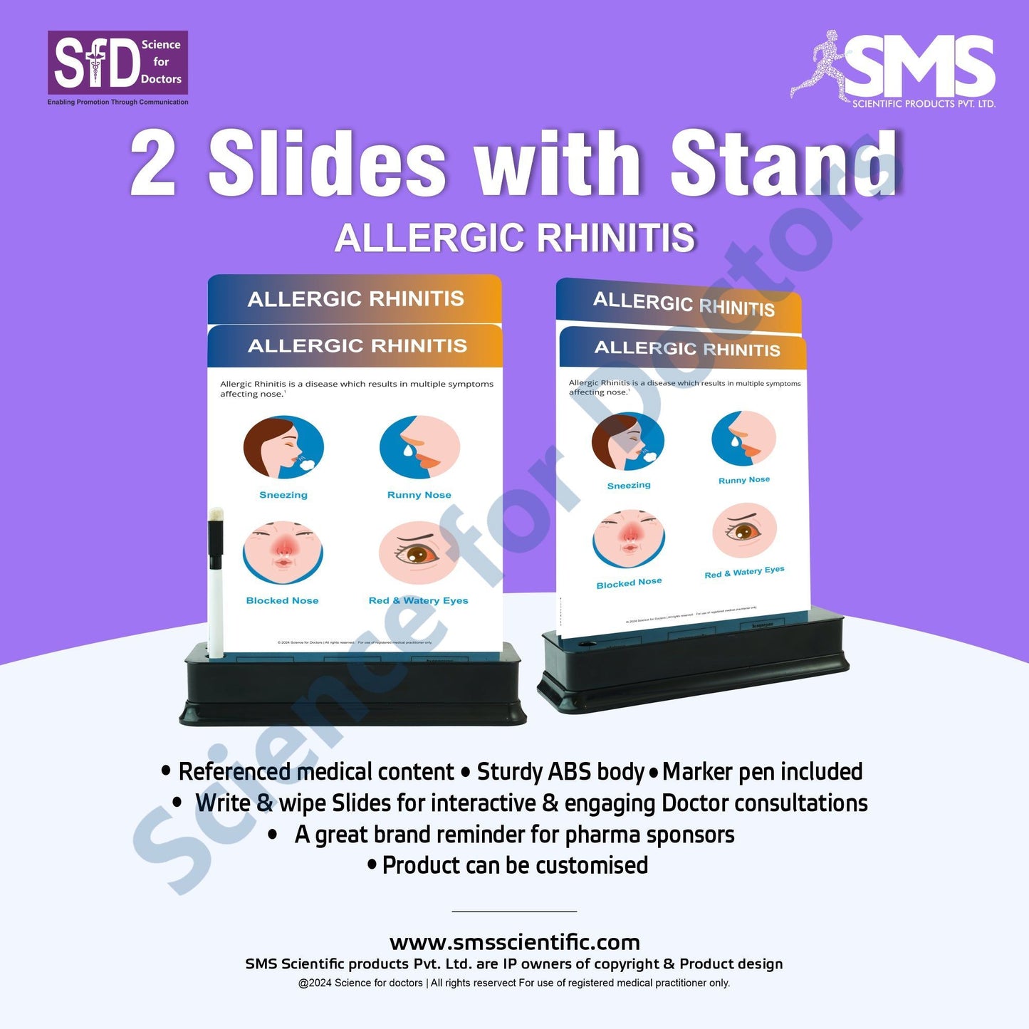 Allergic Rhinitis: 2 Slides on stand