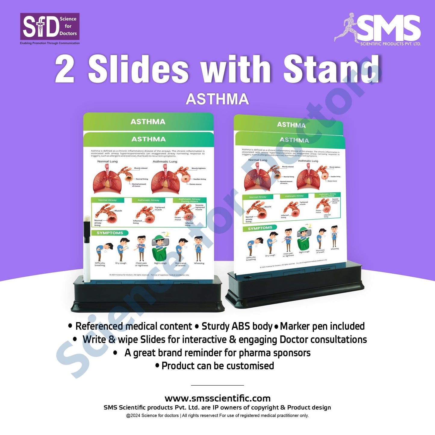 Asthma: 2 Slides on stand