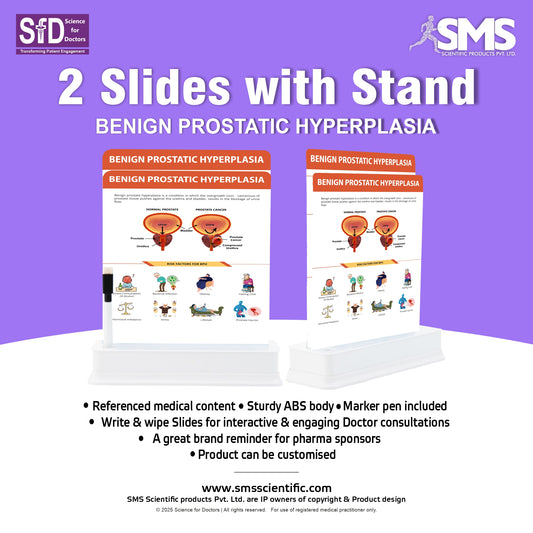 Benign Prostatic Hyperplasia : 2 Slides With Stand