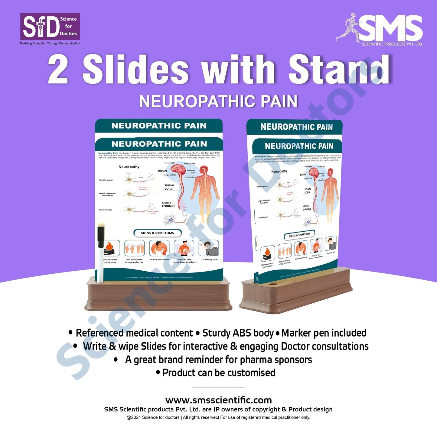 Neuropathic Pain: 2 Slides on stand