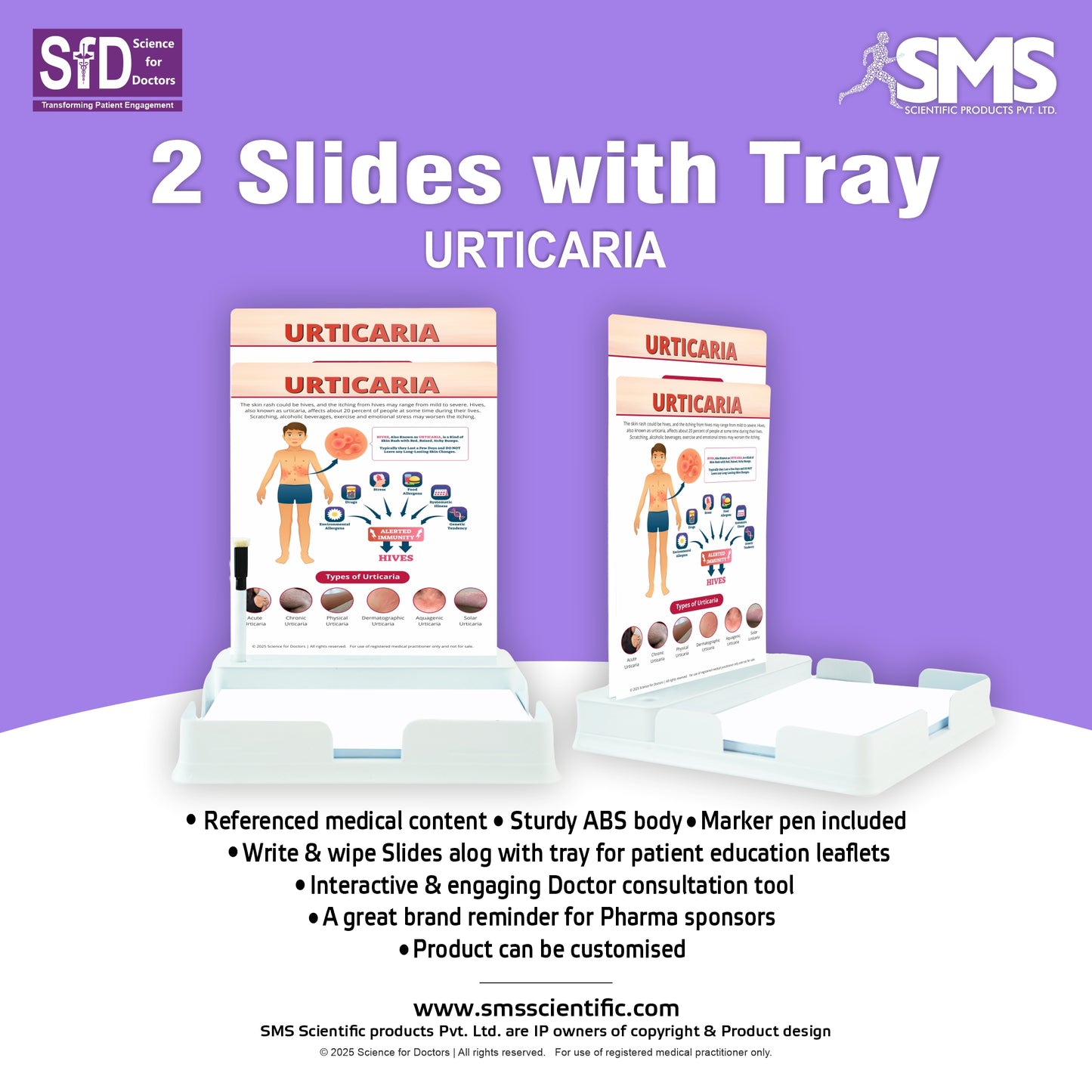 Urticaria: 2 Slides With Tray