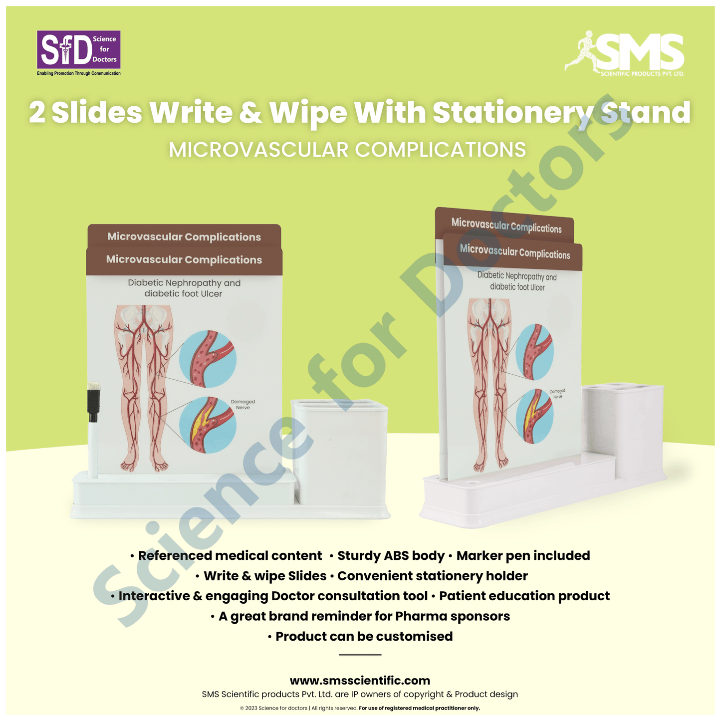 Microvascular Complications: 2 slide on stand with Stationary stand