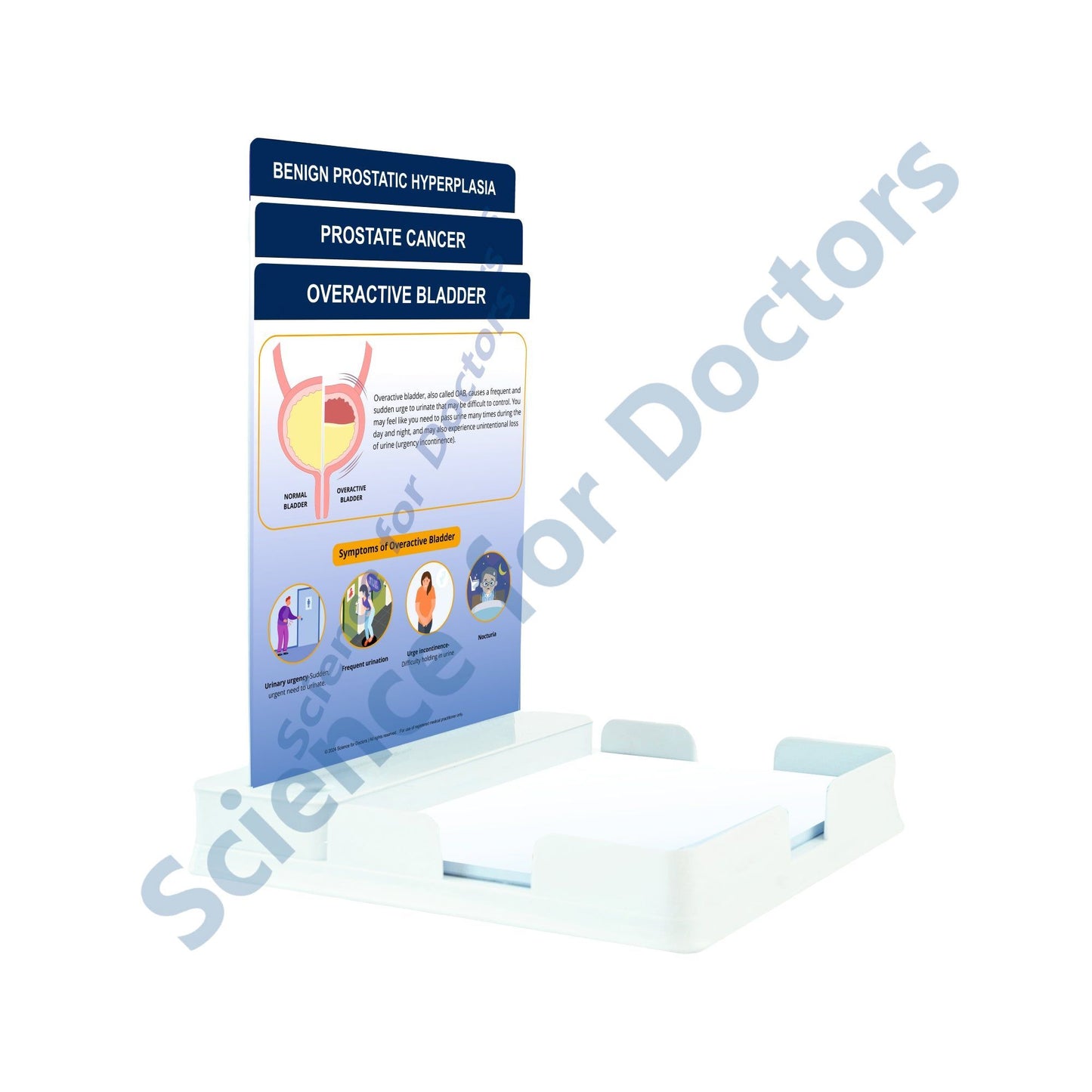 Overactive Bladder: 3 Slides Patient Leaflet Tray