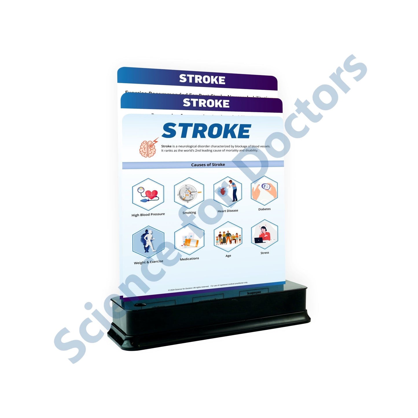 Stroke: 3 Slides on Stand