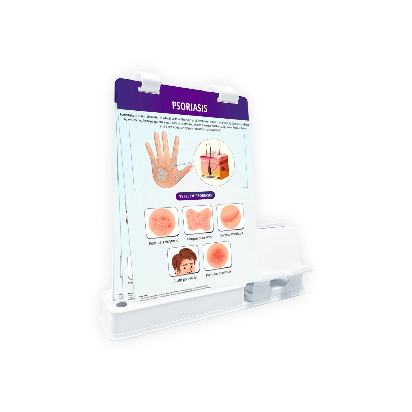 Smart -A5 Flip wipe With Mobile and Chit Pad Stand  - PSORIASIS