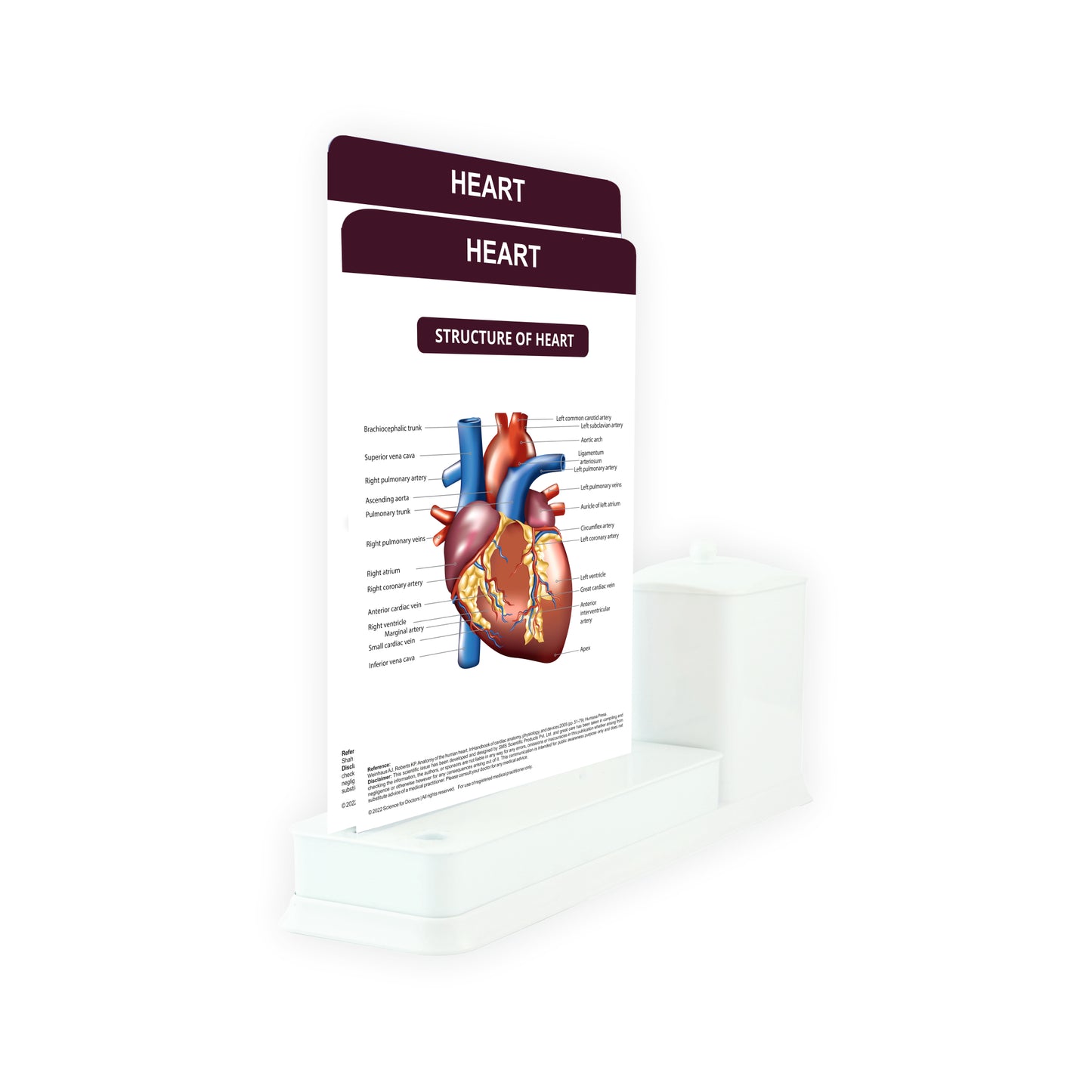 Heart: 2 Slide Write Wipe With Utility Container