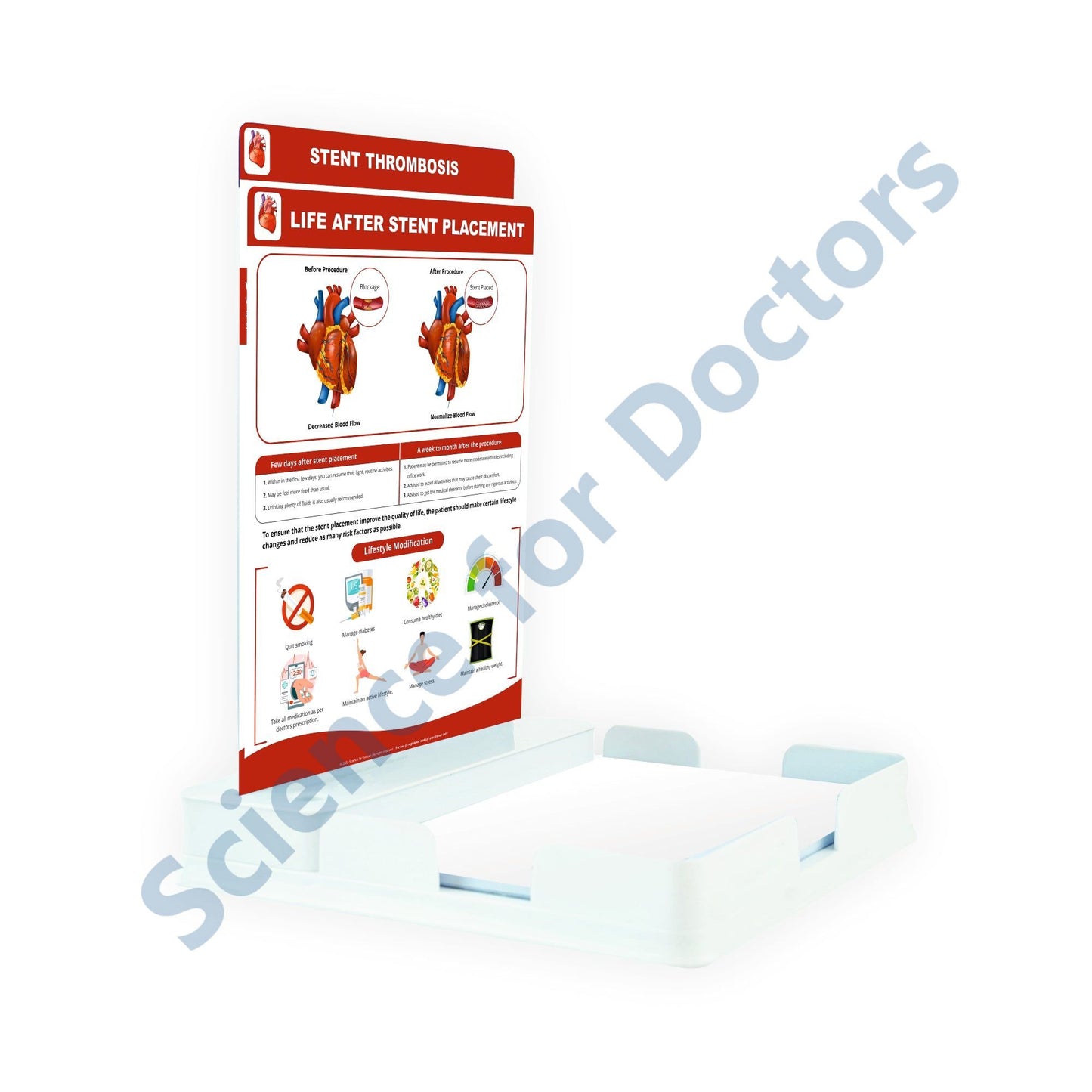 Life After Stent Placement: 2 Slides Patient Leaflet Tray