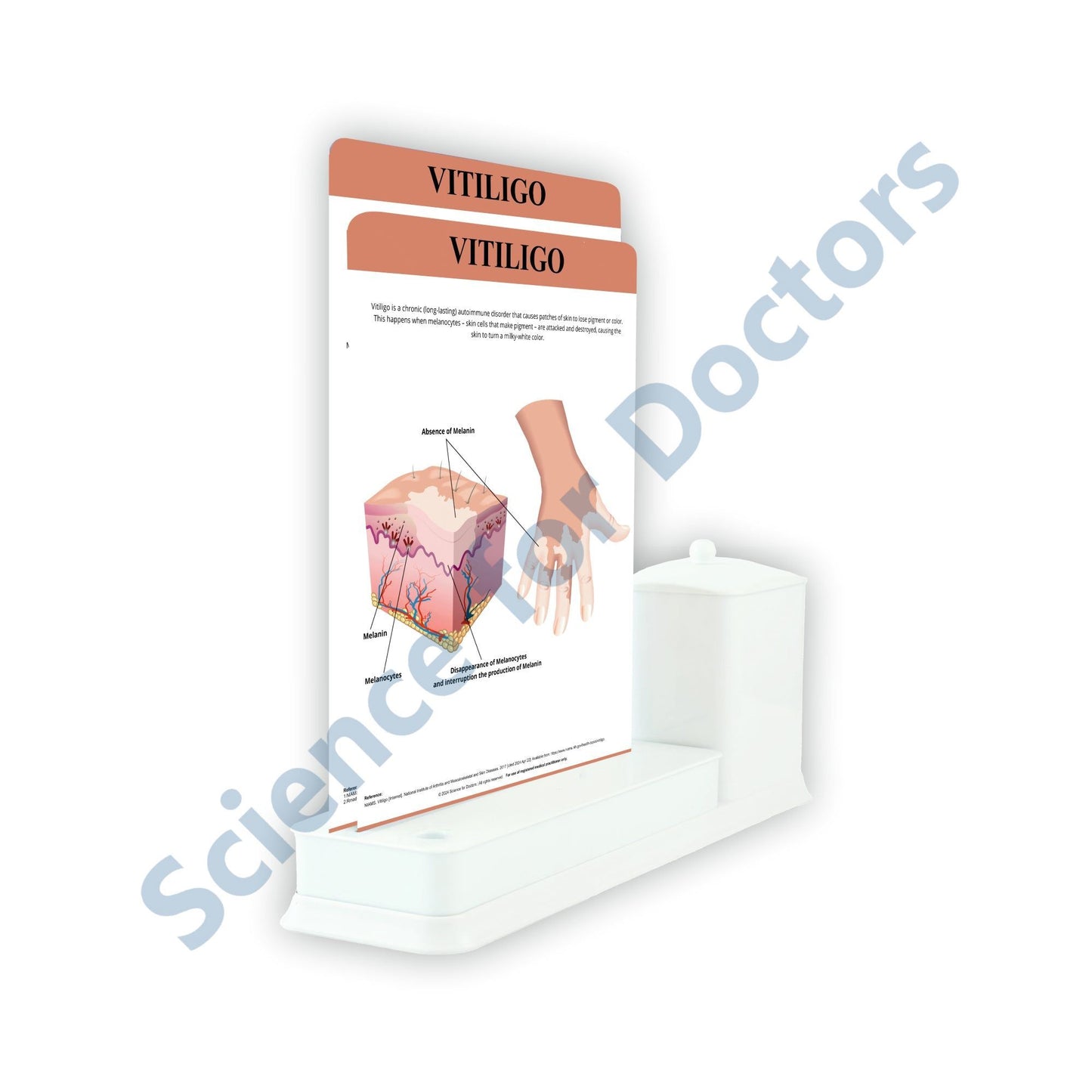 Vitiligo - 2 Slide Write Wipe With Utility Container