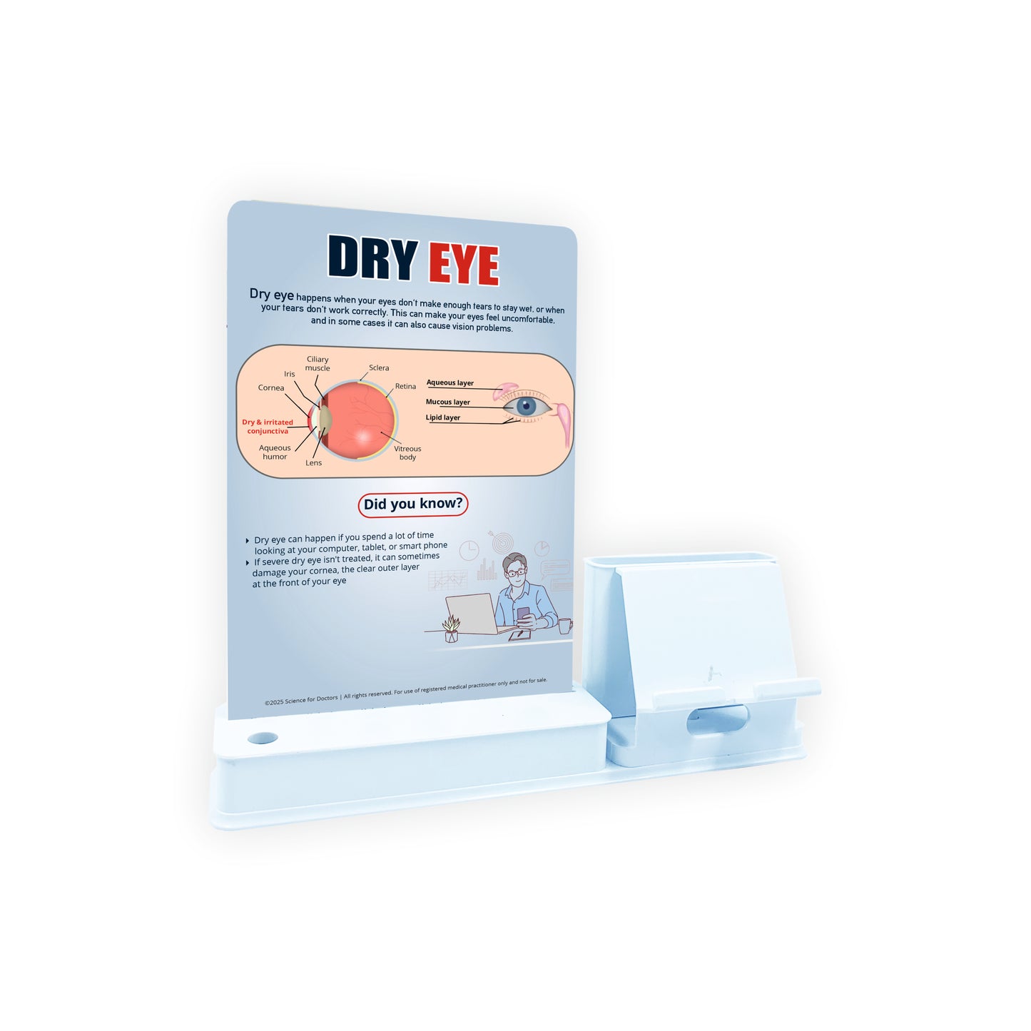 Smart - 1 Slide Write & Wipe With Mobile and Chitpad Stand - Dry Eye