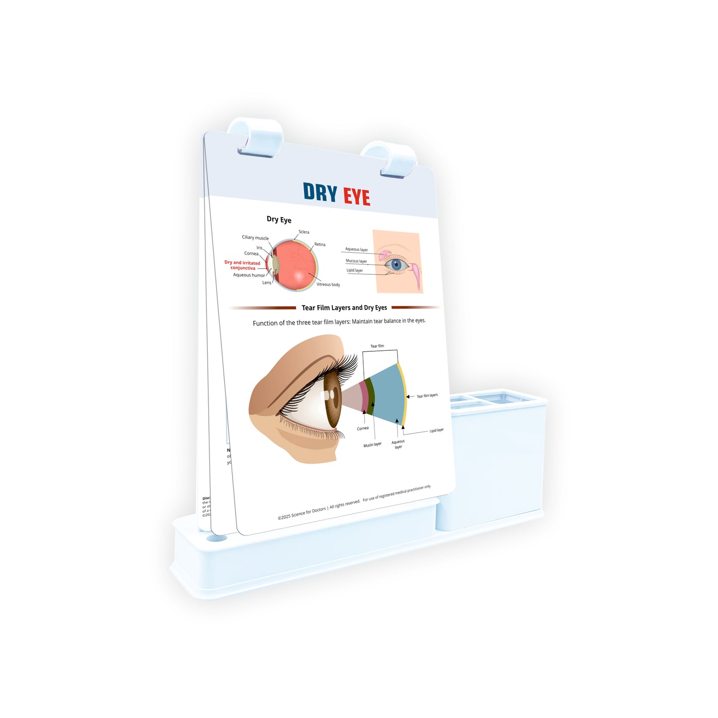 Smart - A5 Flip wipe With Stationery Stand  -  Dry Eye