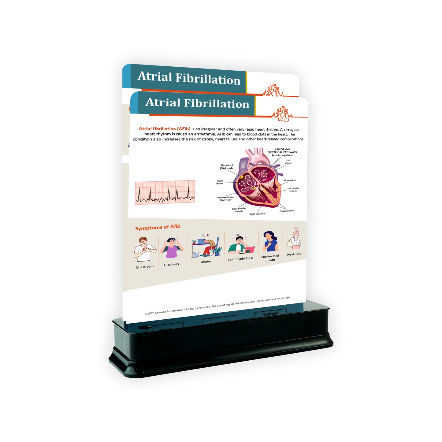 Atrial Fibrillation: 2 Slide With Stand