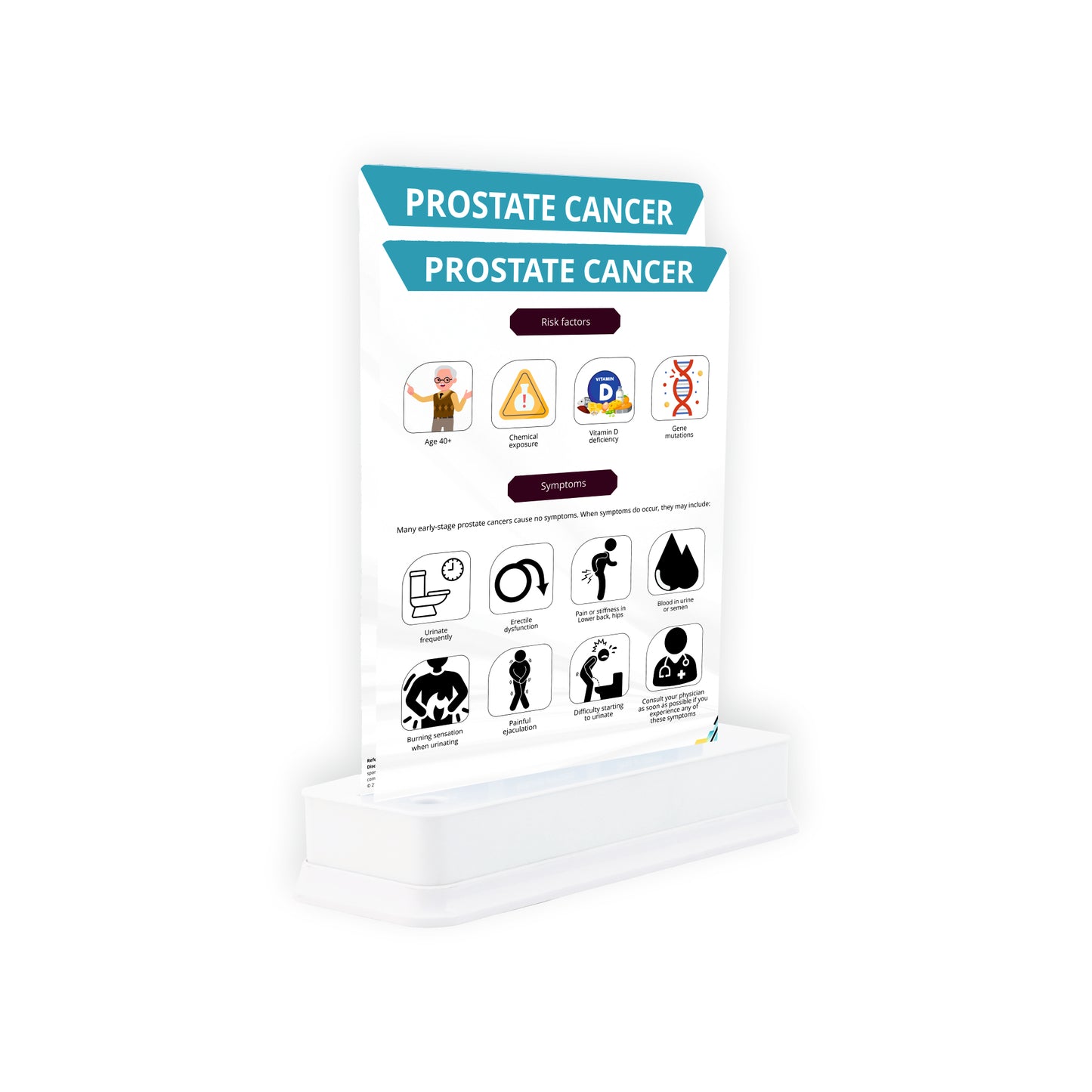 Prostate Cancer_1: 2 Slides With Stand