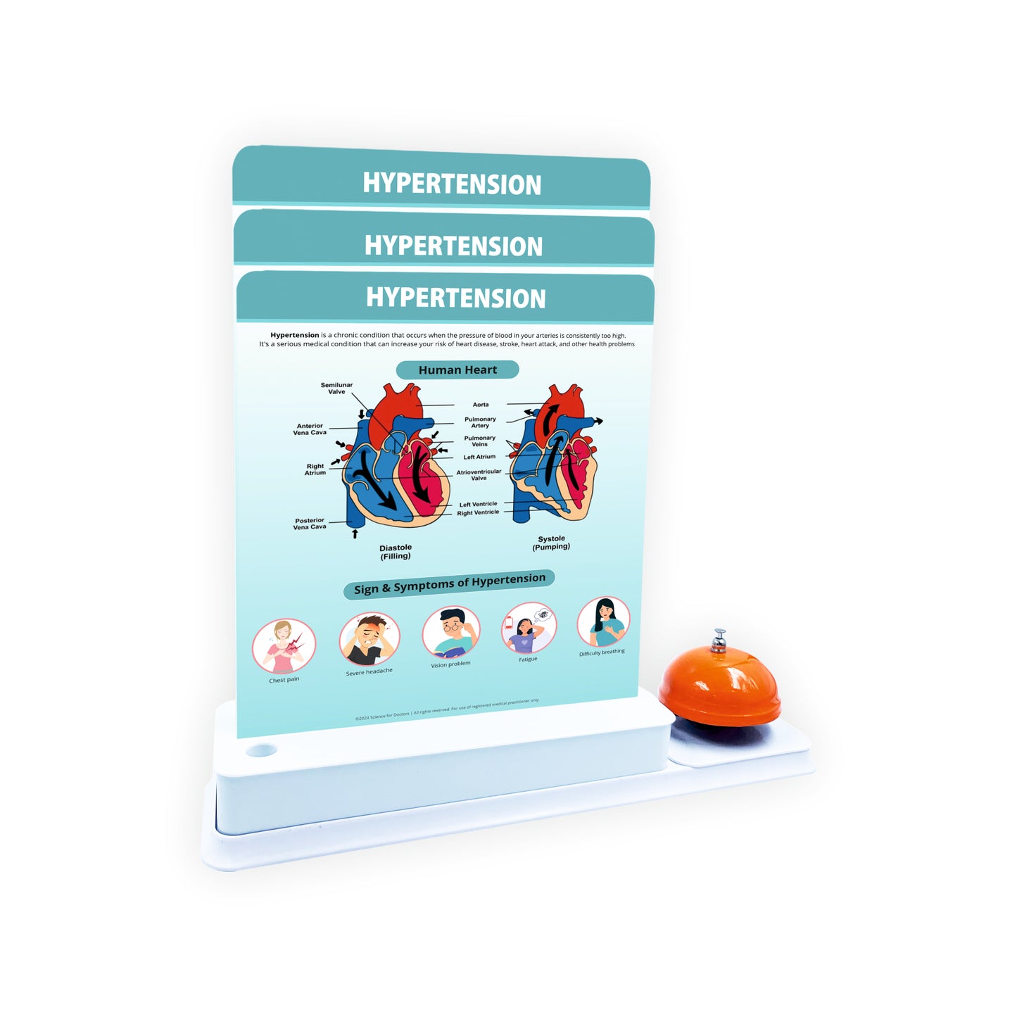 3 Slides Write & Wipe with Calling Bell - Hypertension