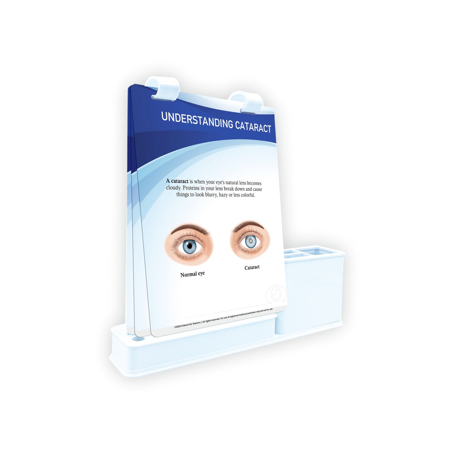 Smart - A5 Flip wipe With Stationery Stand  -   UNDERSTANDING CATARACT