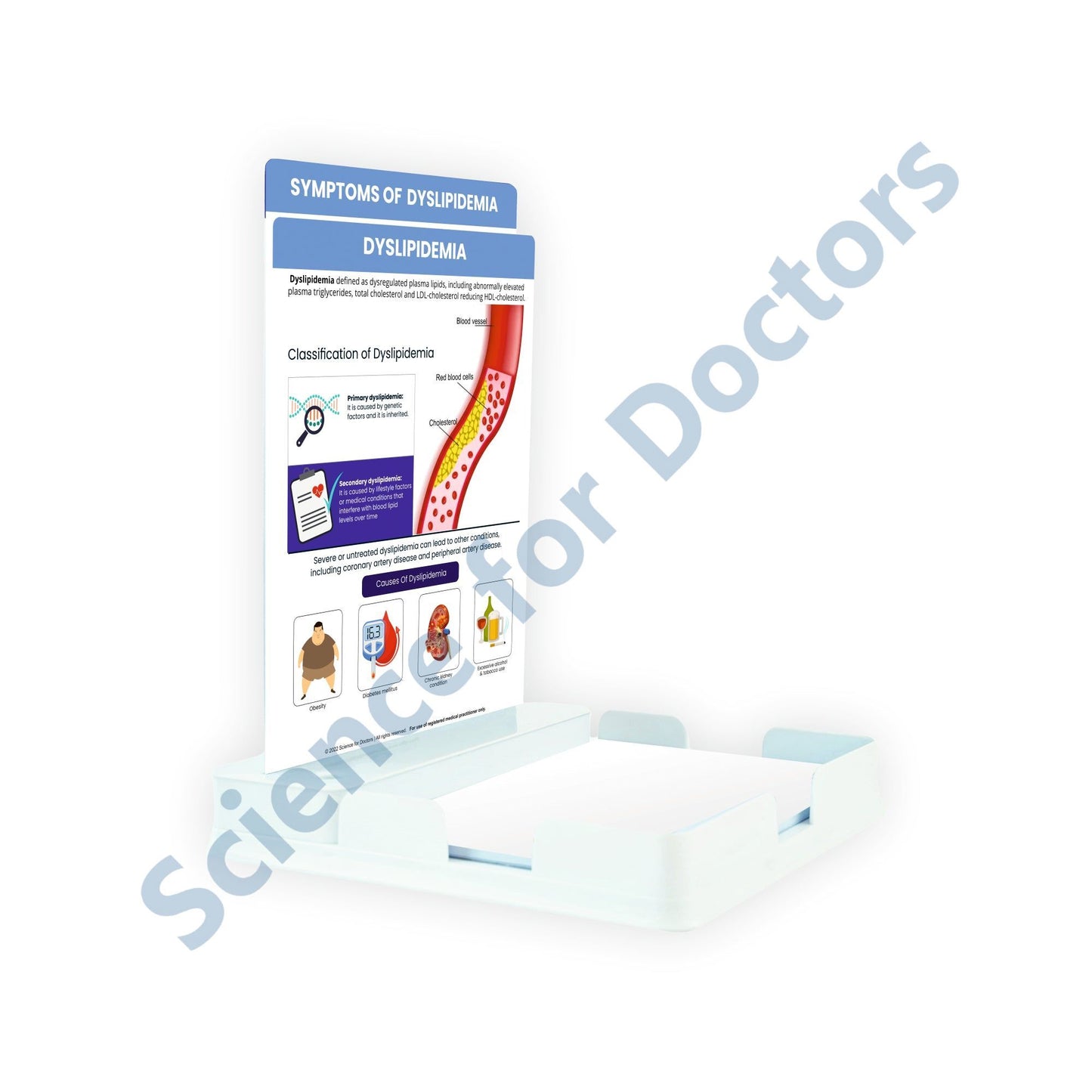 Dyslipidemia: 2 Slides Patient Leaflet Tray