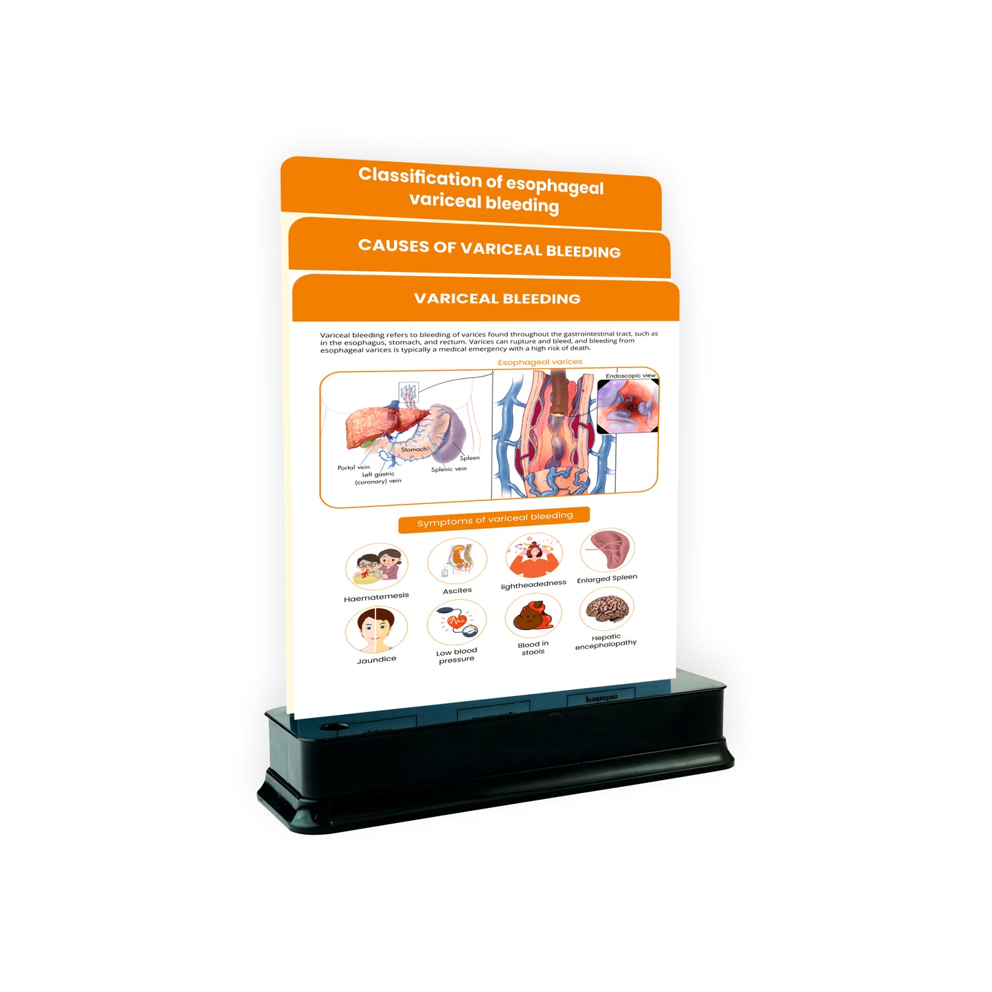 Variceal Bleeding: 3 Slides on stand