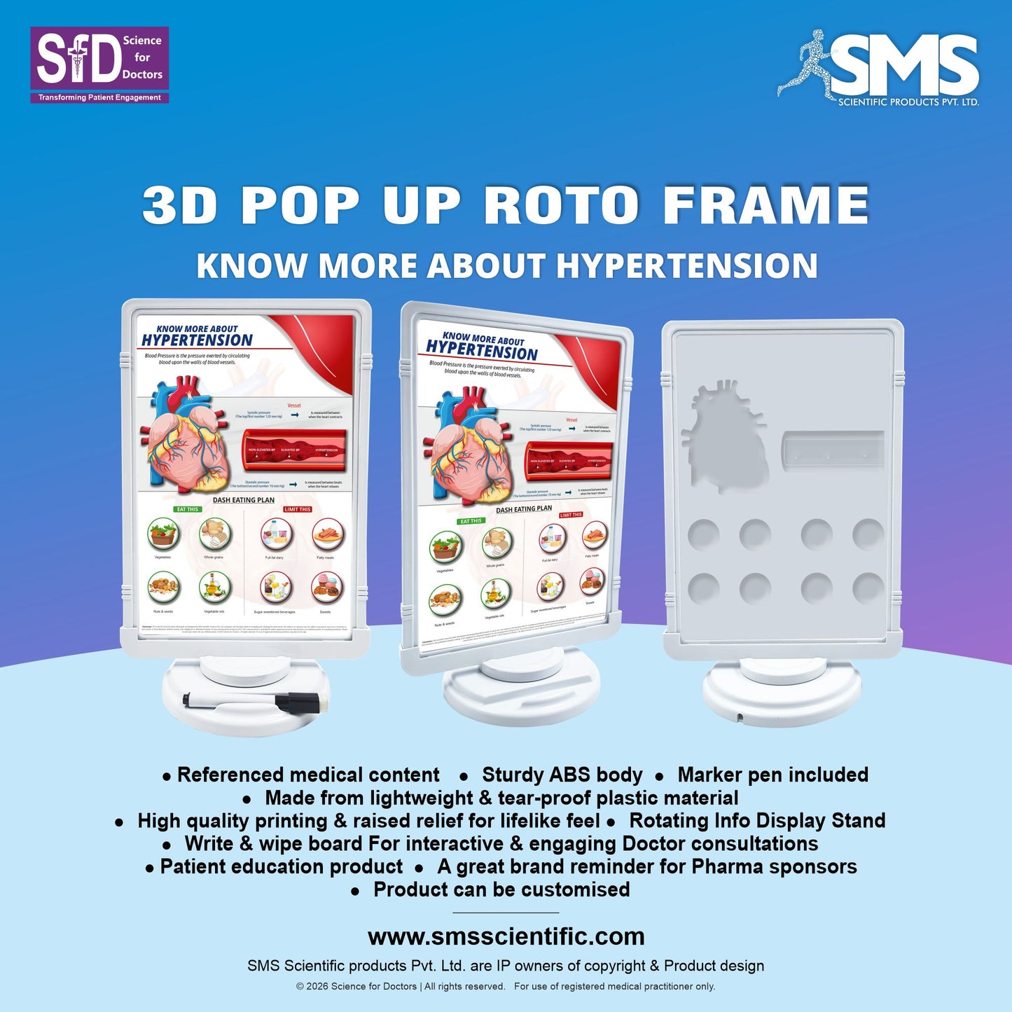3D Pop Up  Roto Frame -  Know more about Hypertension_2