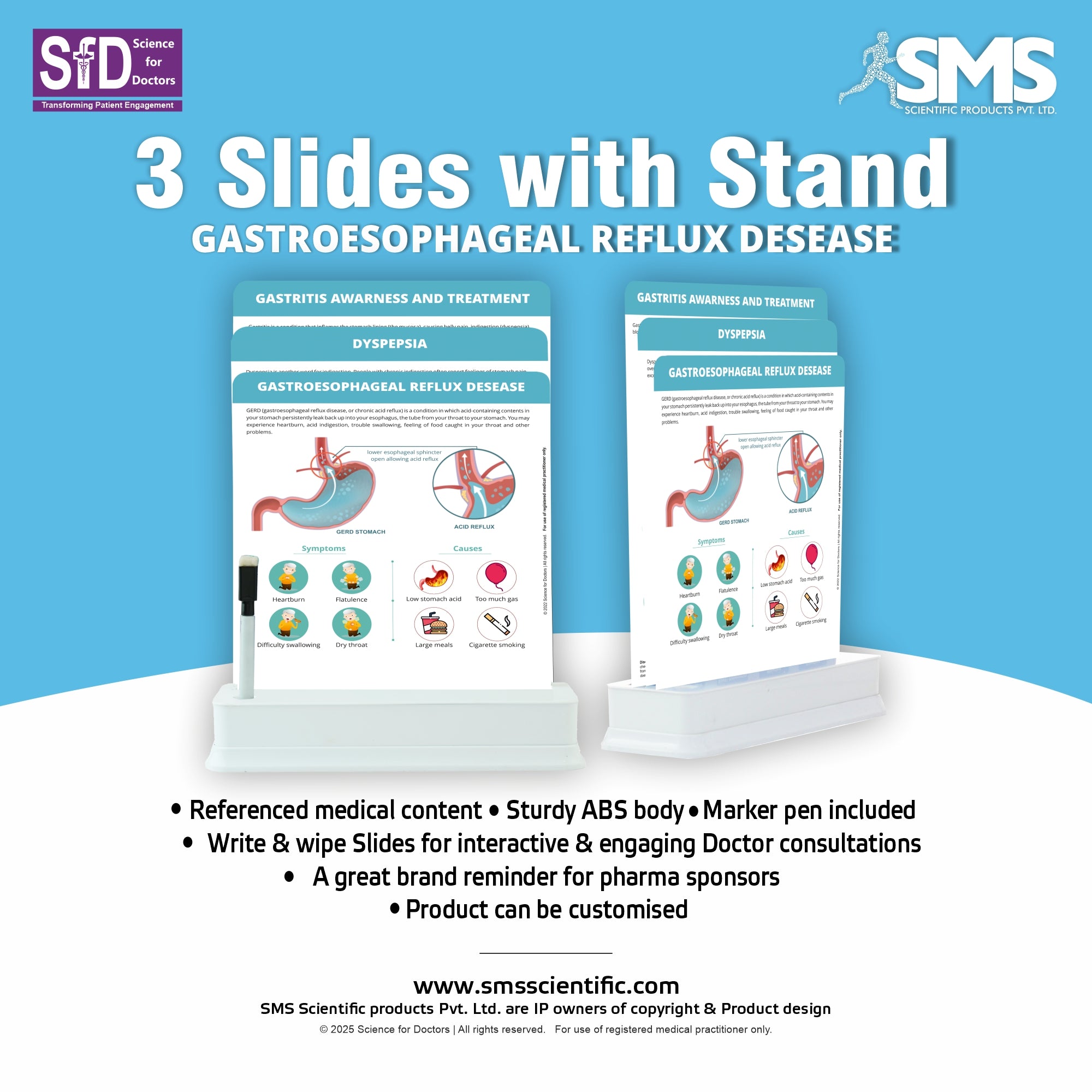 Gastroesophageal Reflux Disease: 3 Slides on Stand – SMS Scientific ...