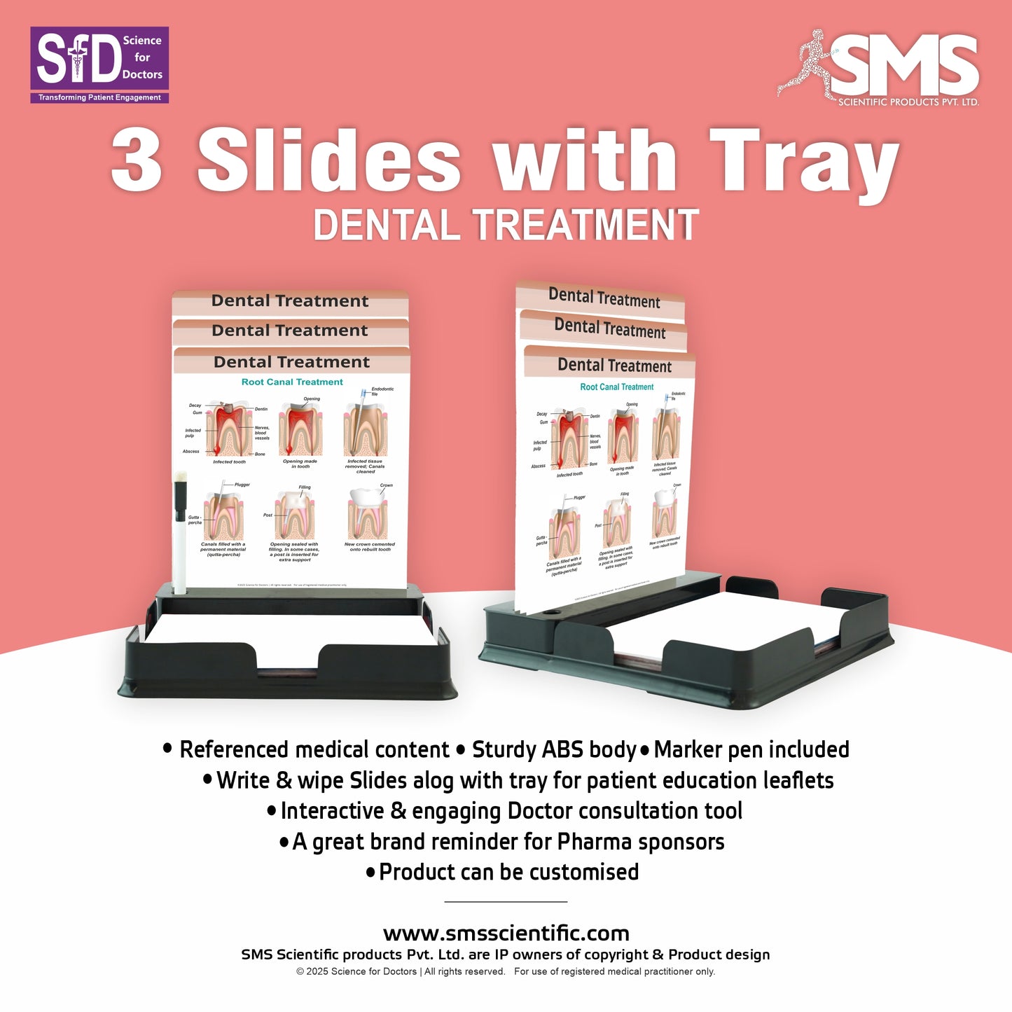 3 Slides With Tray - Dental Treatment