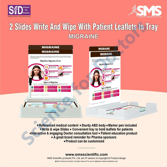 Migraine: 2 Slides Patient Leaflet Tray