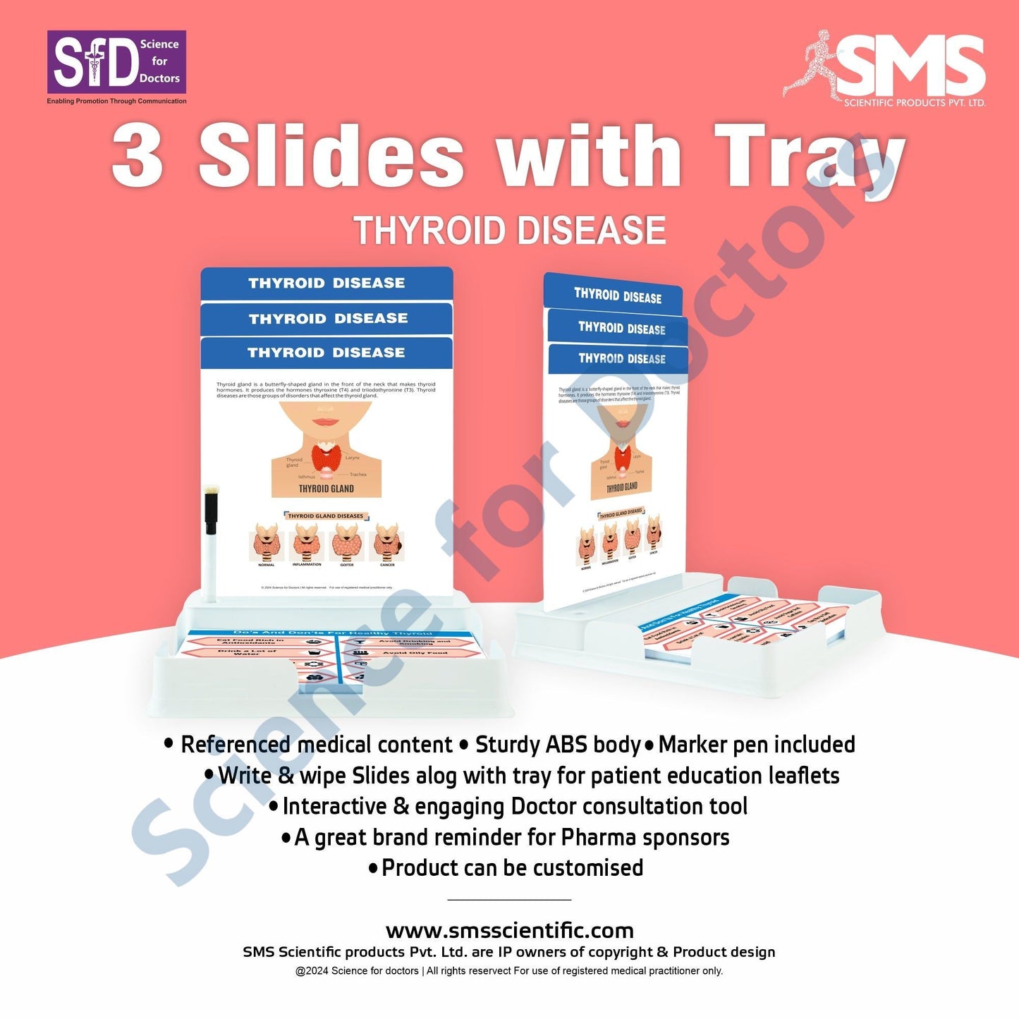 Thyroid Disease - 3 Slides With Tray