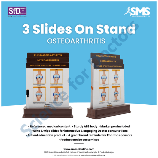 Osteoarthritis: 3 slide on stand