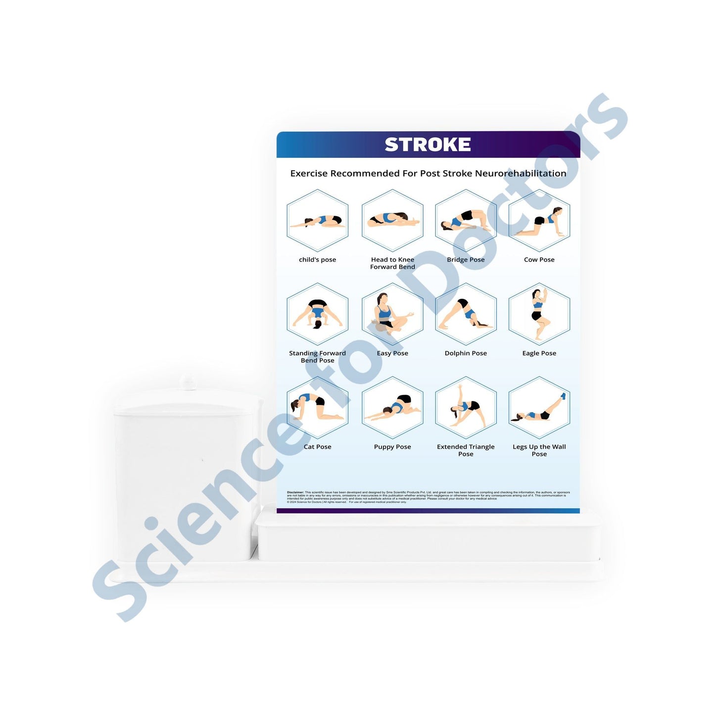 Stroke: 3 Slides Write & Wipe with Stationary Stand