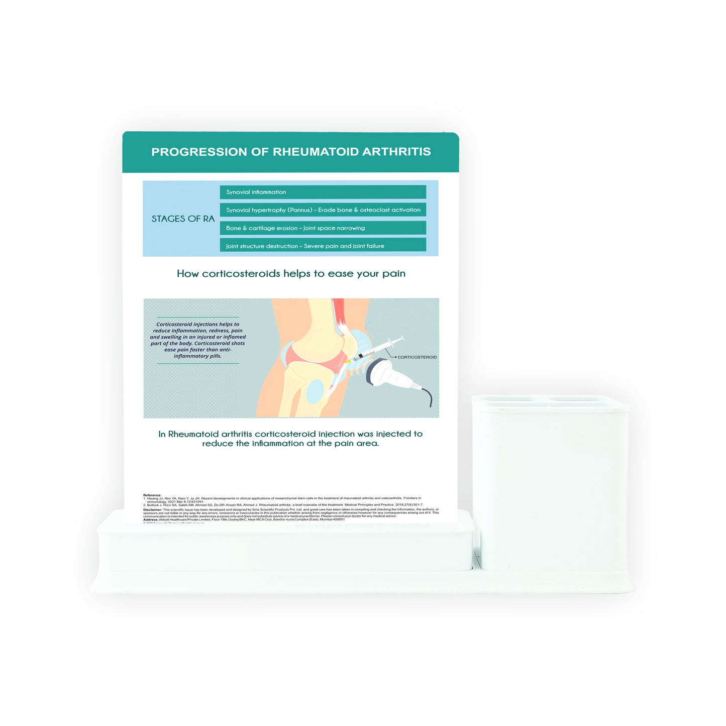 Rheumatoid Arthritis: 1 Slides Write & Wipe with Stationary Stand