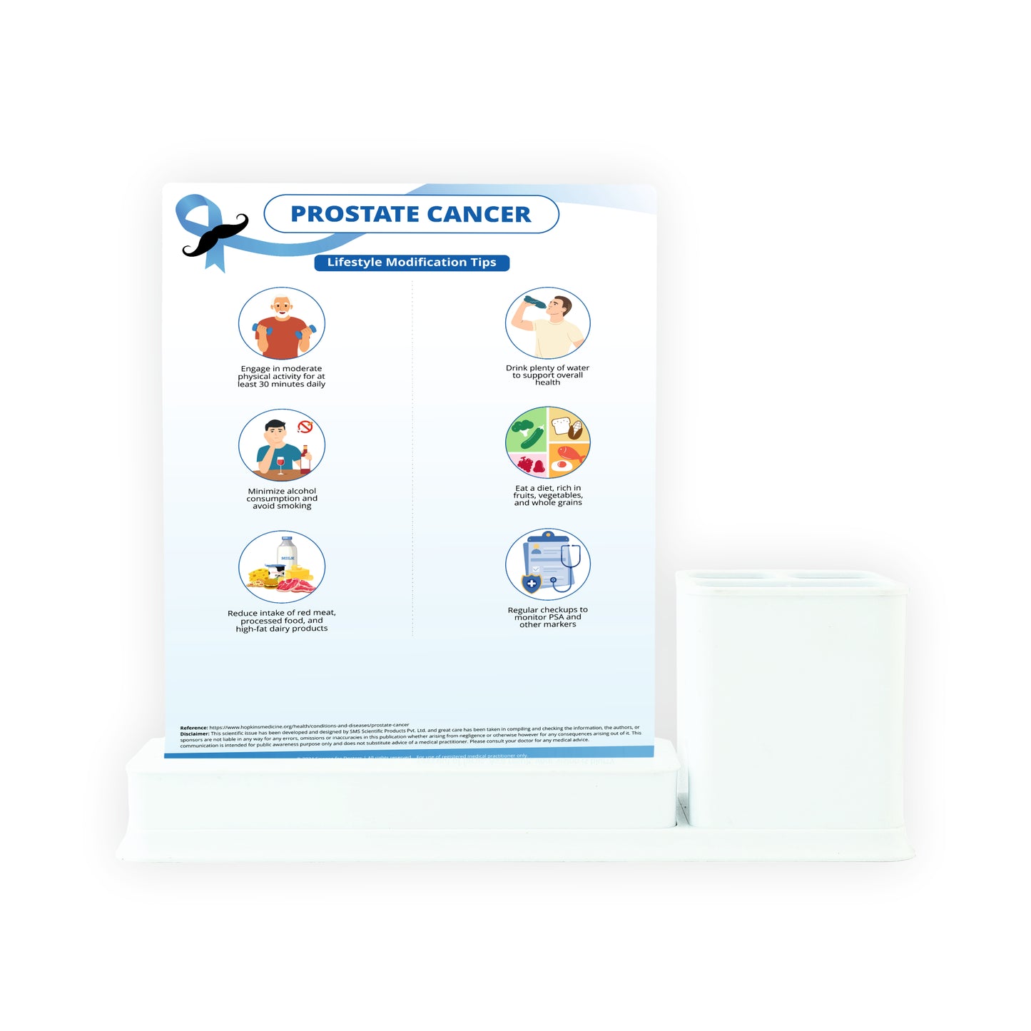Prostate Cancer: 1 Slides Write & Wipe with Stationary Stand