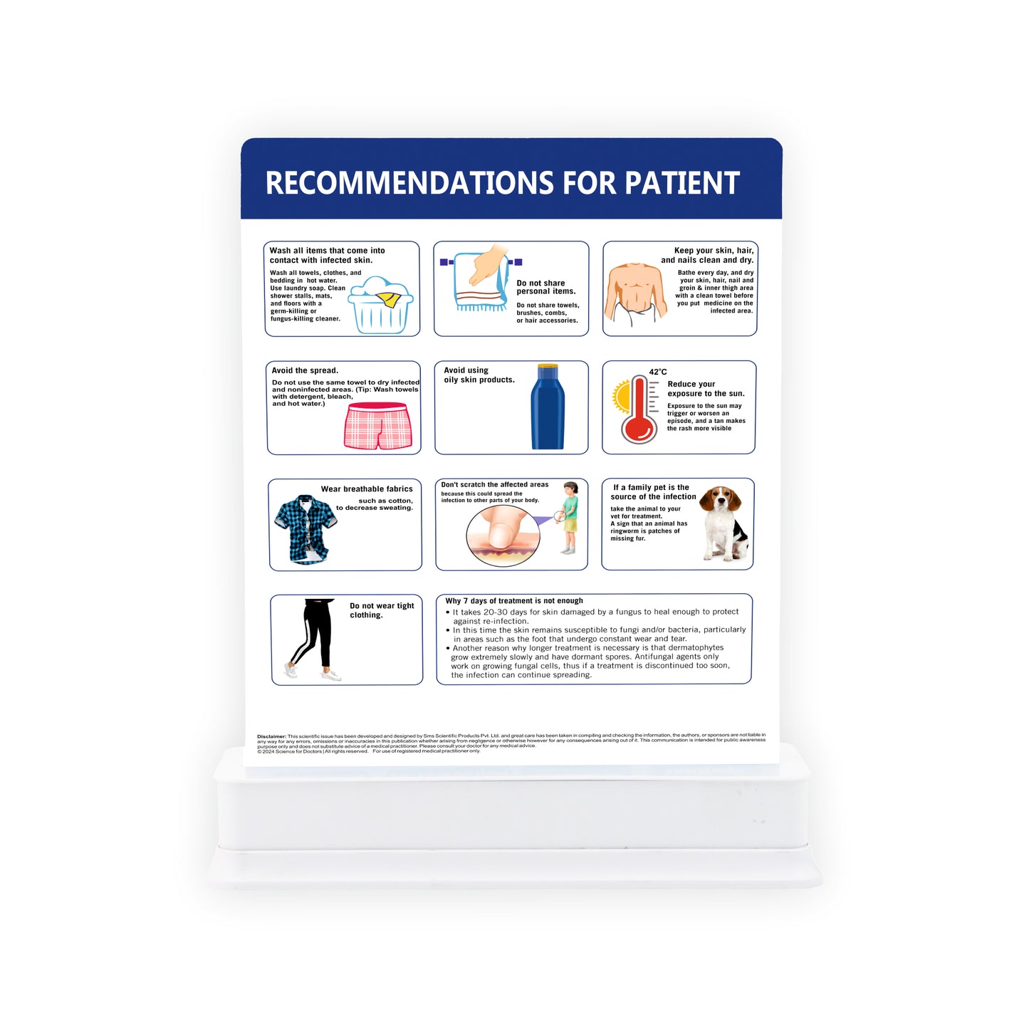 Fungal Infections (Tinea): 1 Slide with Stand