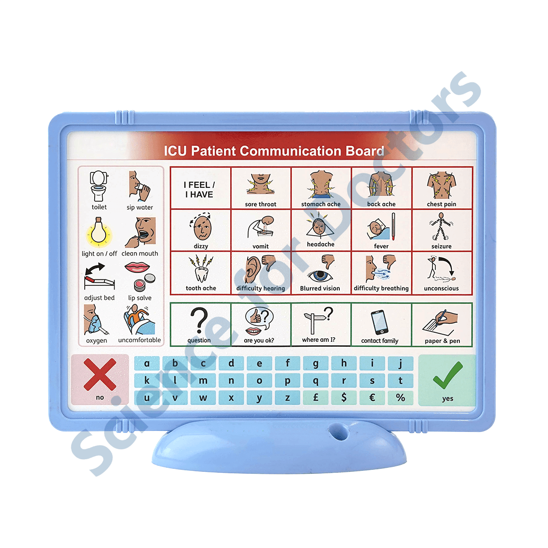 ICU Patient Communication Board: The Frame Write and Wipe