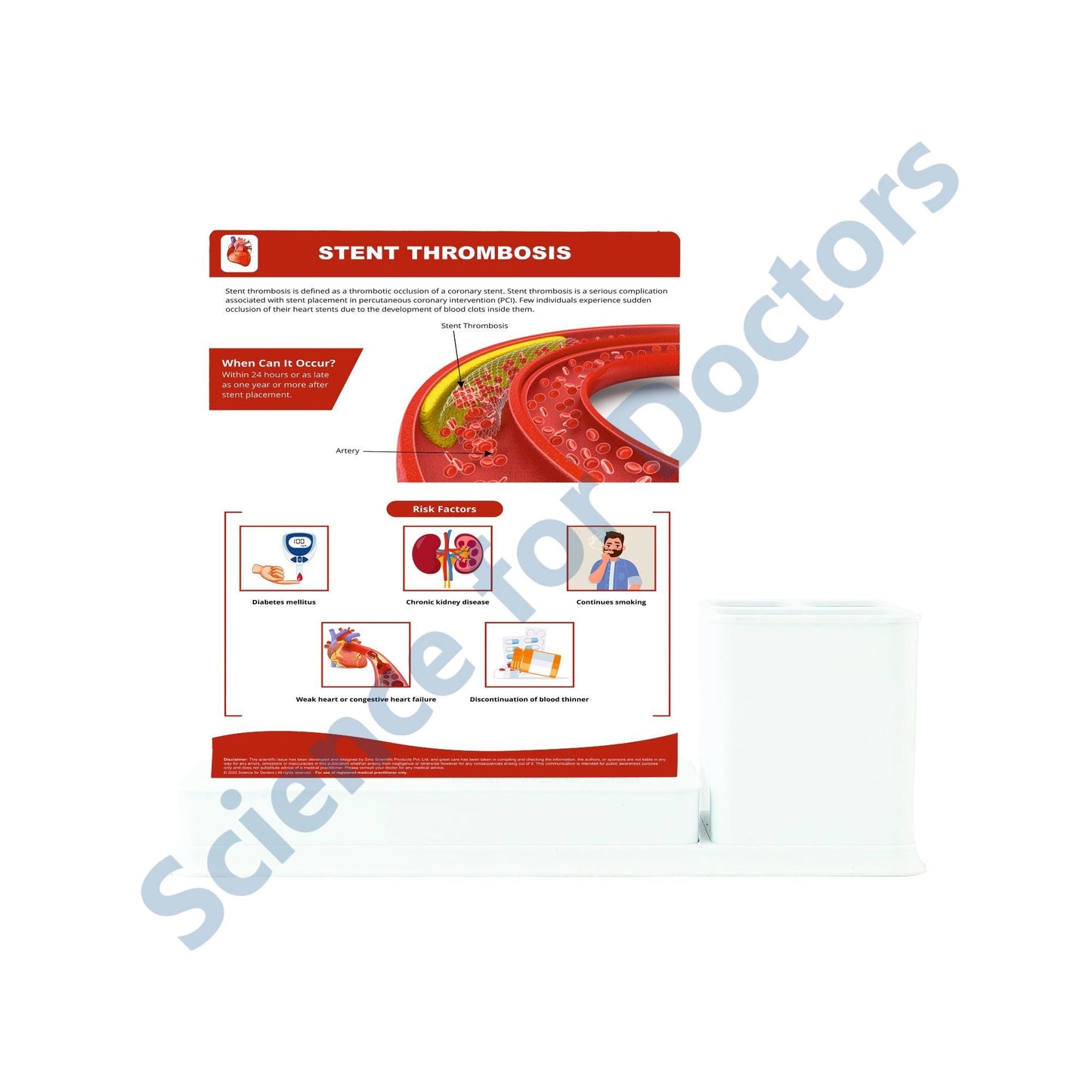 Life After Stent Placement: 1 Slides Write & Wipe with Stationary Stand