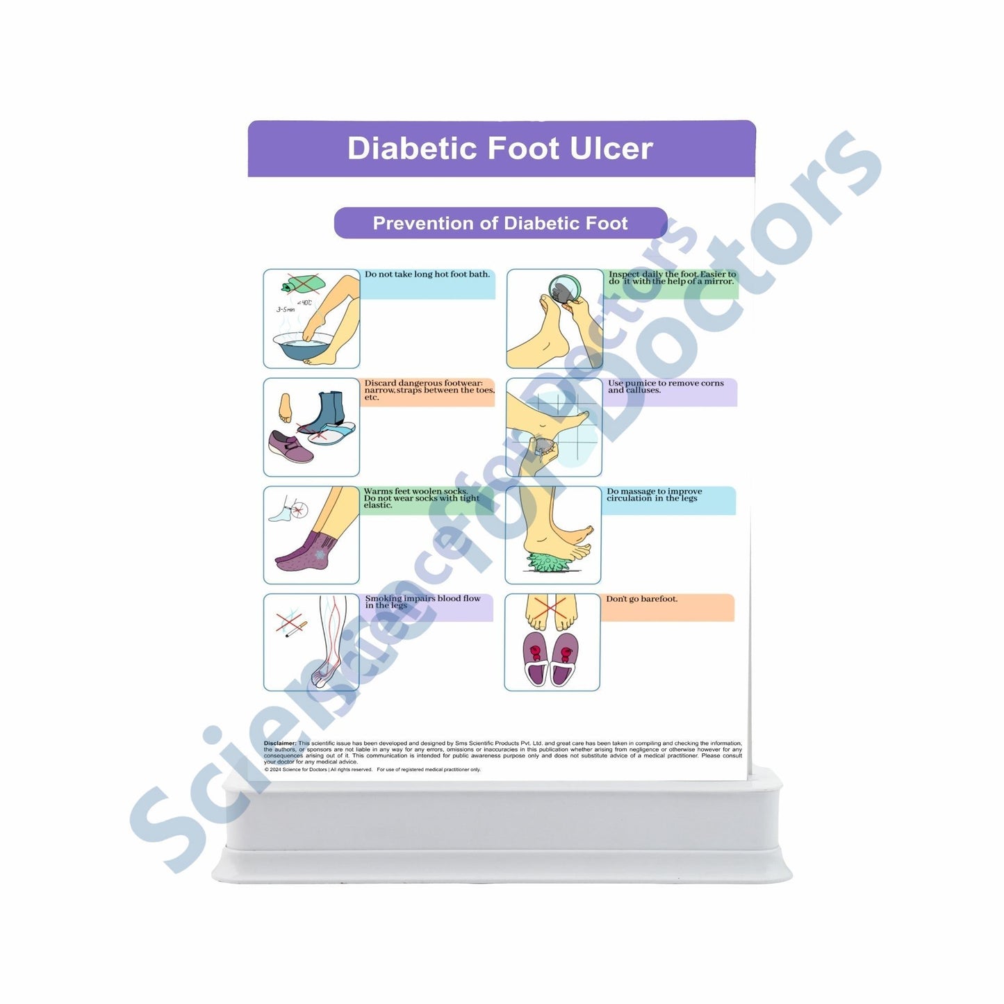 Diabetic Foot Ulcer: 2 Slides Patient Leaflet Tray