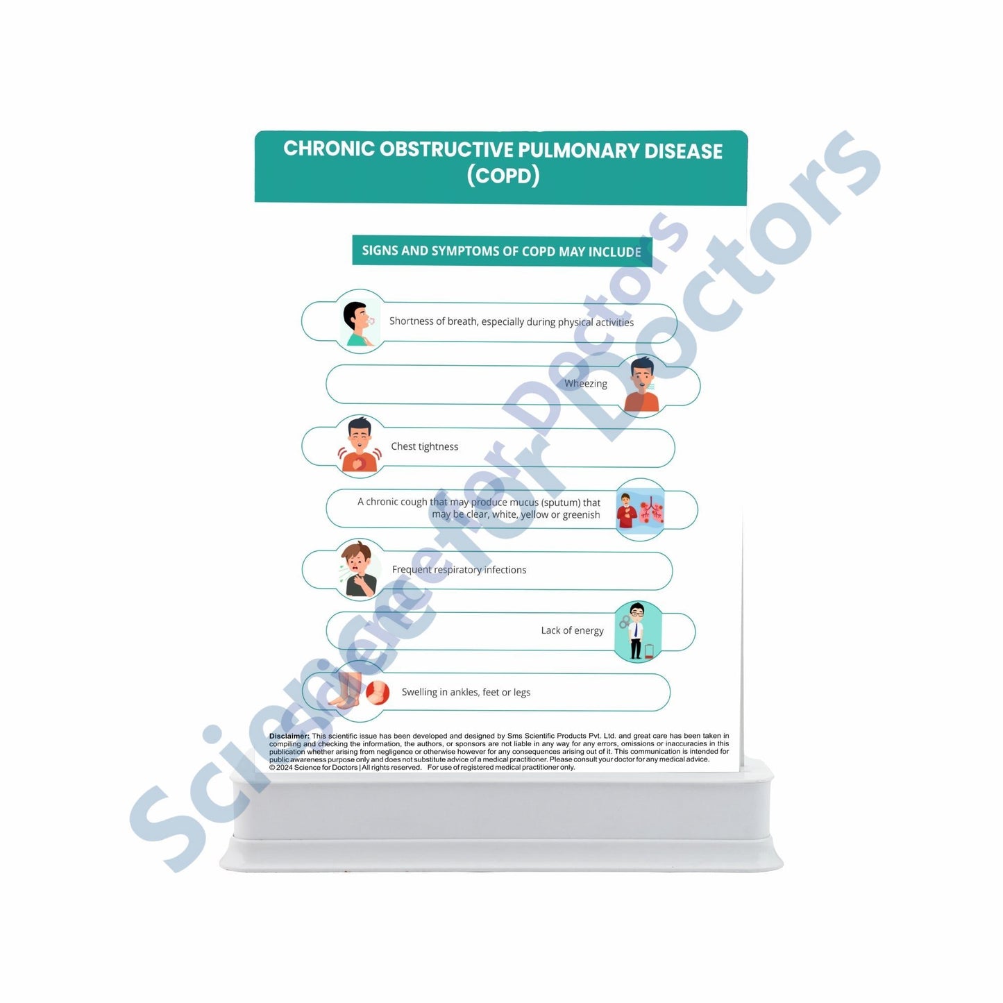 Chronic Obstructive Pulmonary Disease: 2 Slides Patient Leaflet Tray