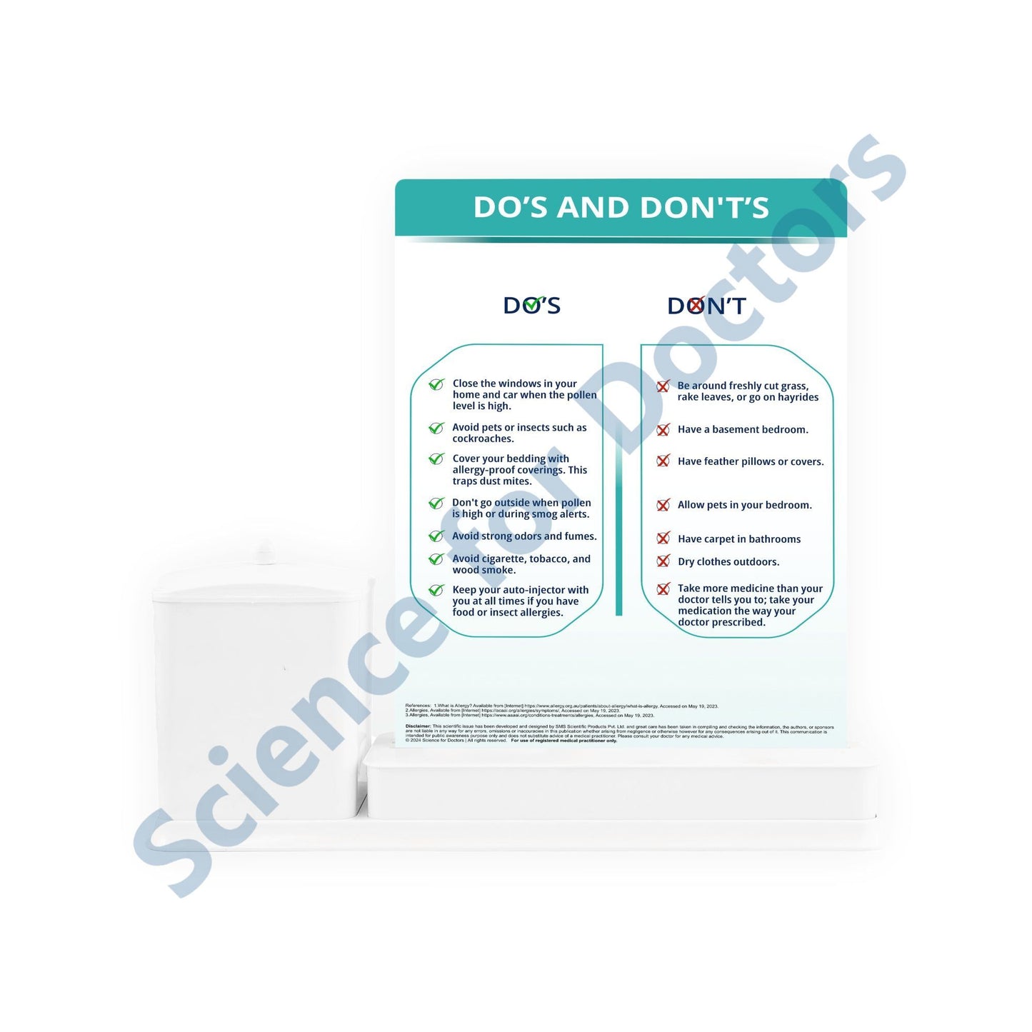 Allergens in India: 2 Slide Write Wipe With Utility Container