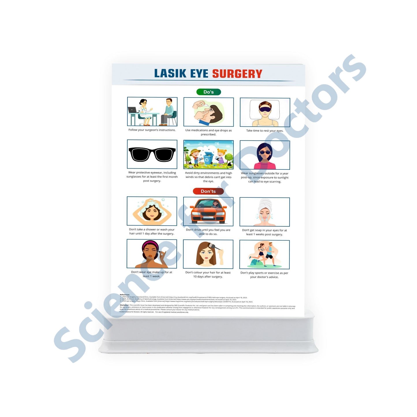 Corneal Conditions: 2 Slides Patient Leaflet Tray